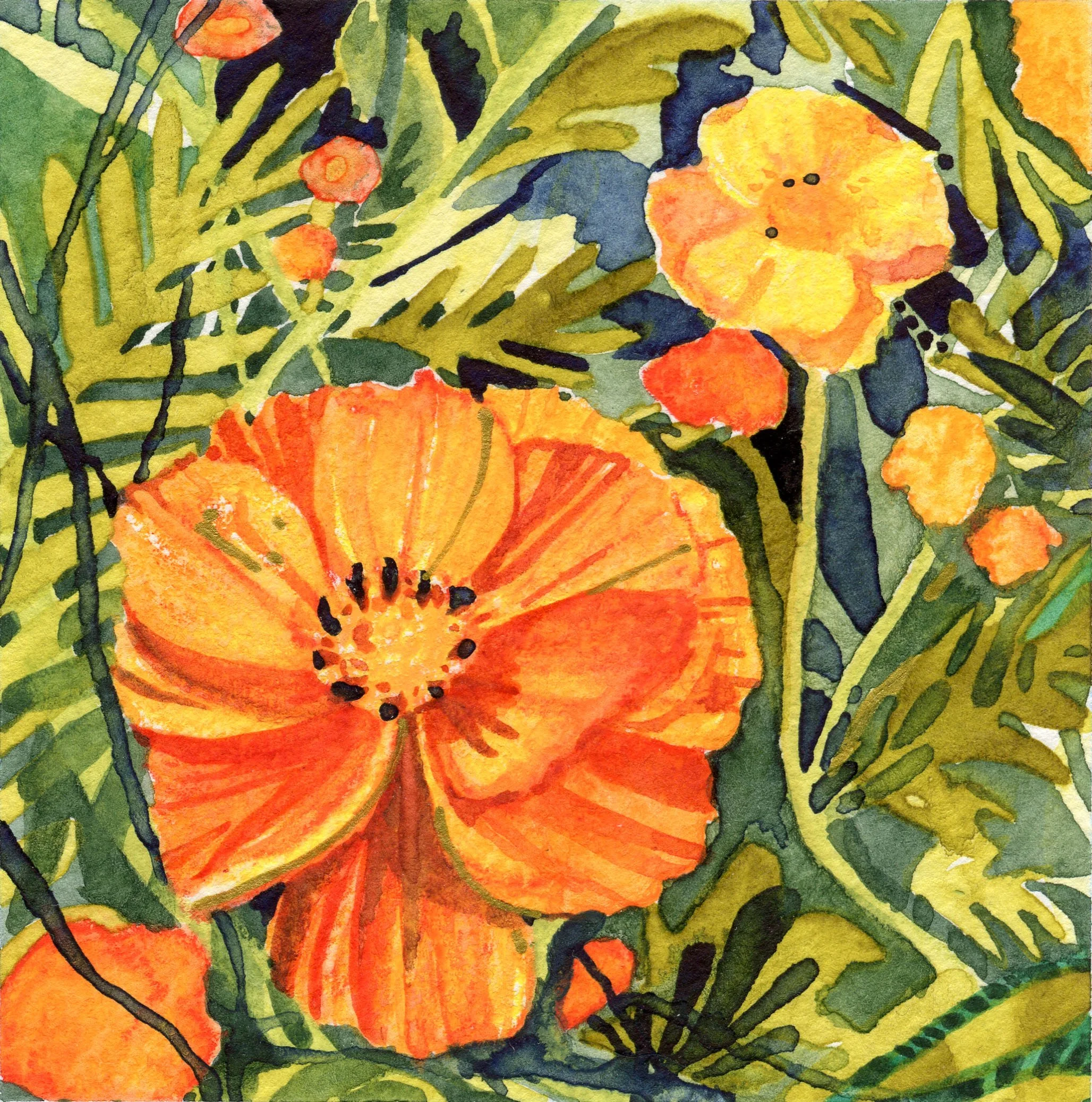 Cosmos | gouache | 4 x 4" | 2018