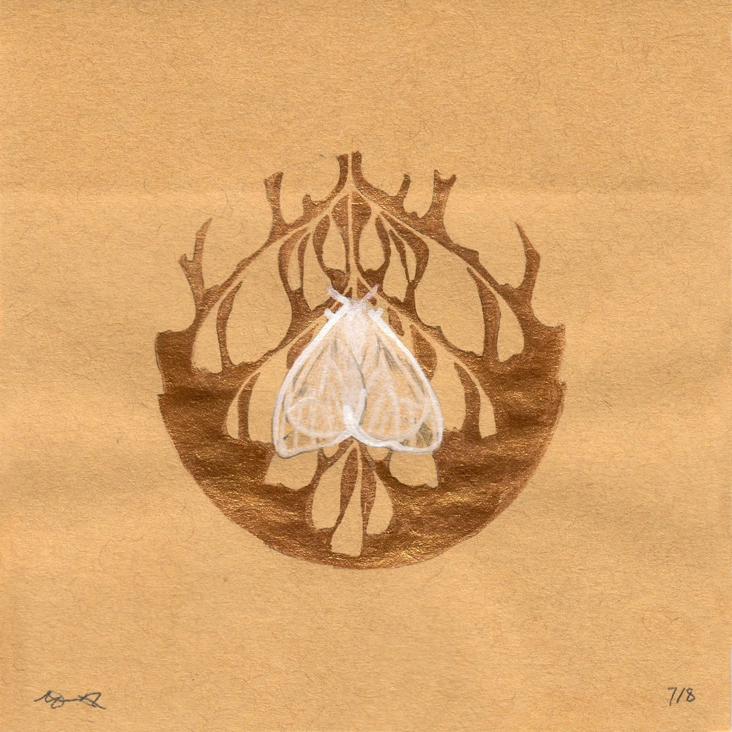 Untitled | pencil and watercolor on paper | 3x3" •