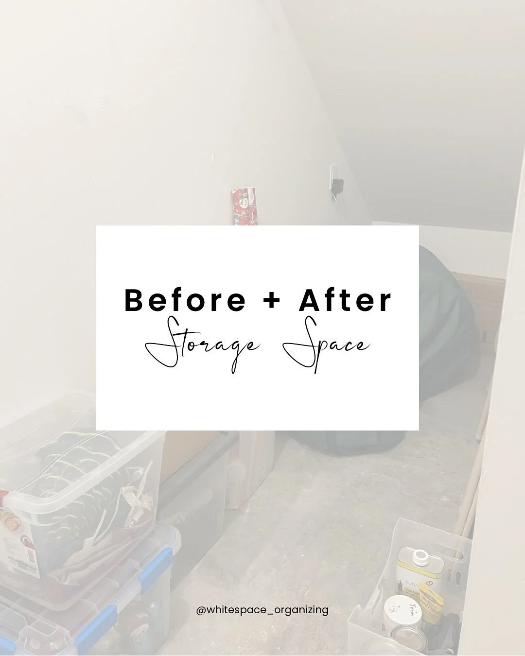 As the holiday season approaches, this is your reminder that how you put things away matters just as much as how you take them out.

This under stairs storage space was filled with holiday decor, sentimental keepsakes, home maintenance items, and old