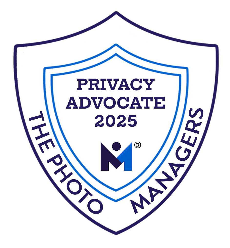 Privacy Advocate badge from The Photo Managers