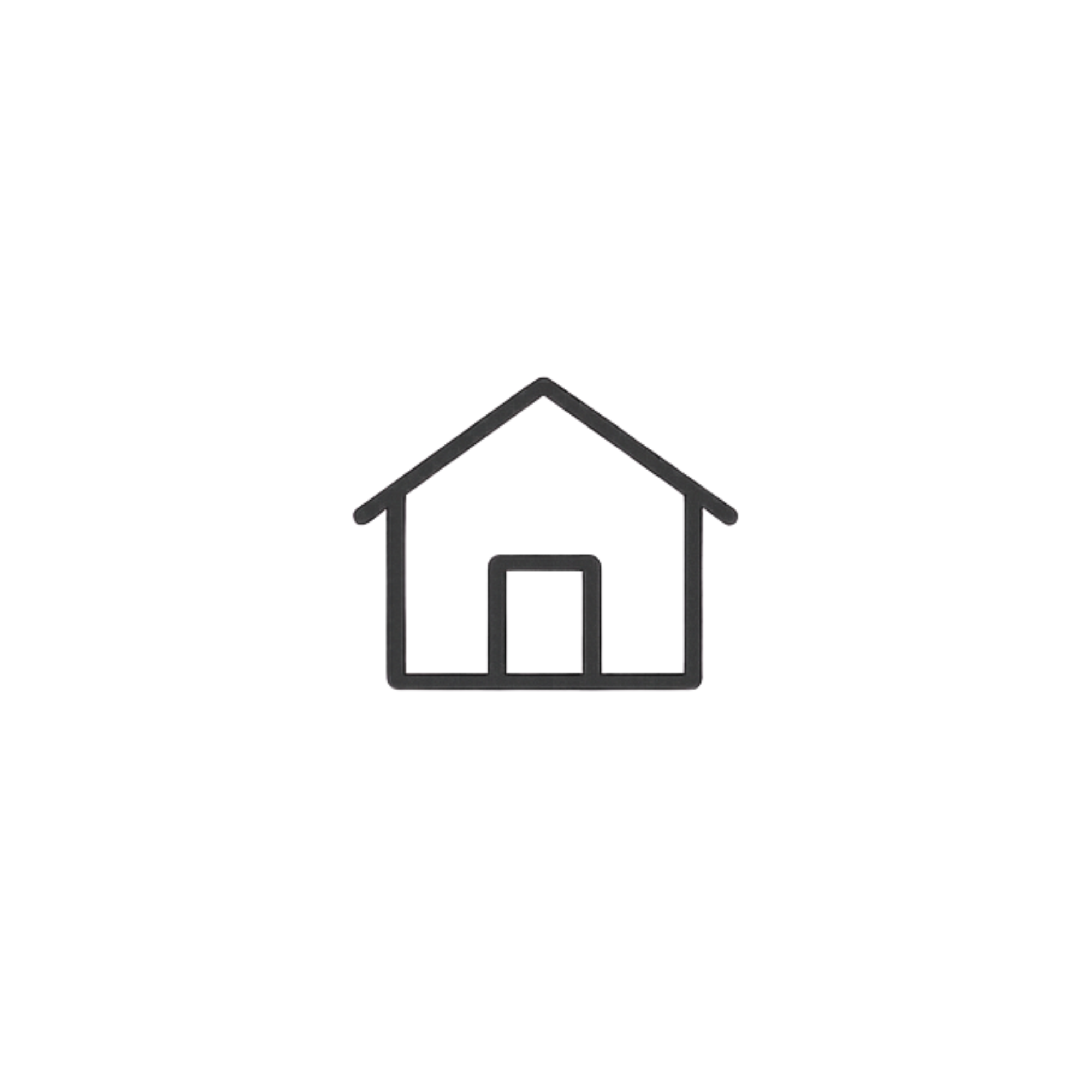 Home icon representing personalized organizing solutions.