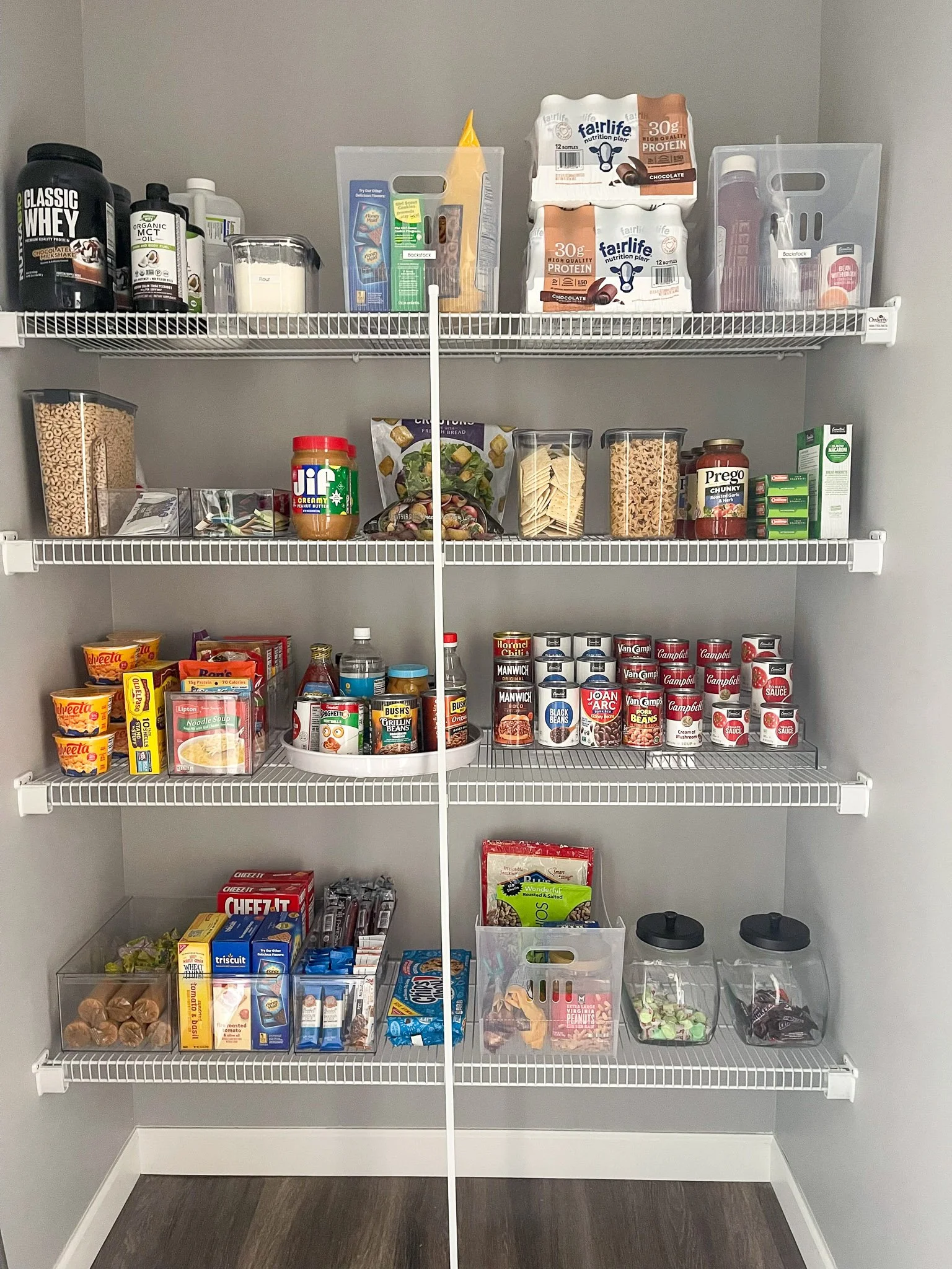 Kitchen pantry organizing with a functional storage system