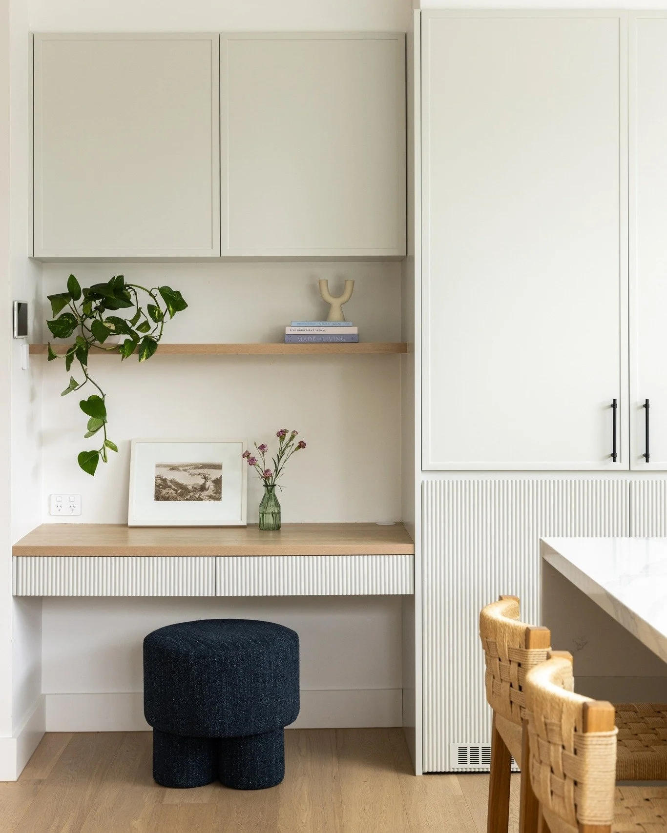 Is it a study nook? A bar? The kitchen? 
It's all three at Project Treetops. Where functional spatial strategy meets a luxe lifestyle. 

Interior Design &amp; Styling @heliconiahome
Drafting @actionplans 
Build @scullyconstructions 
Joinery @beachesc