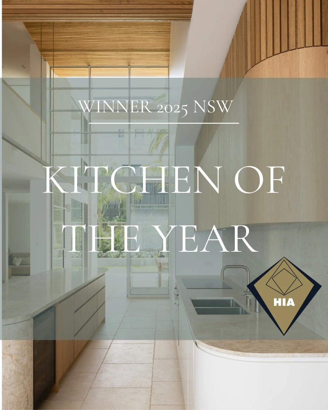 🏆 WINNER &mdash; HIA NSW Kitchen of the Year
Harbourview House

The award-winning kitchen.... here she is!
We are beyond excited to announce that this space (of which we're soooo proud) has been awarded 2025 Kitchen of the Year at the HIA Awards NSW