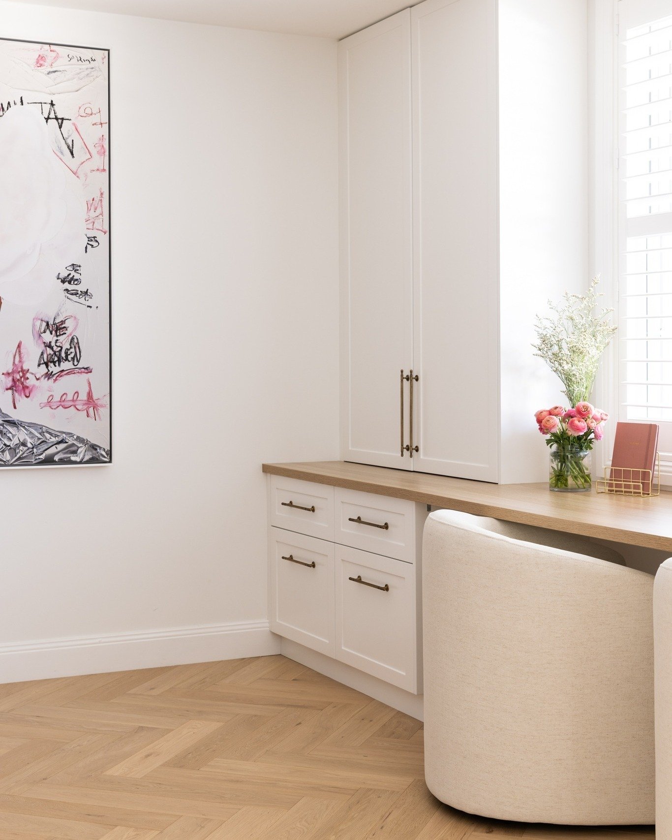 Heading back to work for 2026 is a joy in the home-office-meets-den at the Collaroy Flats project. 
We at Heliconia are taking a couple more days to recharge and will be back in the studio in a big way on Monday 19th January, ready for some exciting 