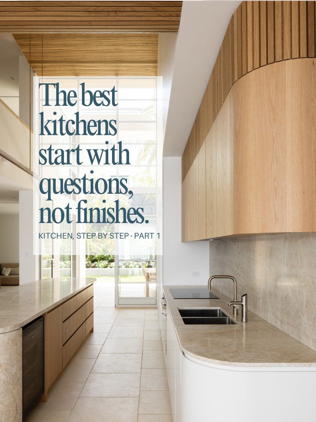 Every kitchen we design starts the same way. Not with a benchtop sample or a tap, but with questions.

Before we draw a single line, we need to understand how you actually live:
- Who lives here now, and who will in 5 years?
- What&rsquo;s the budget