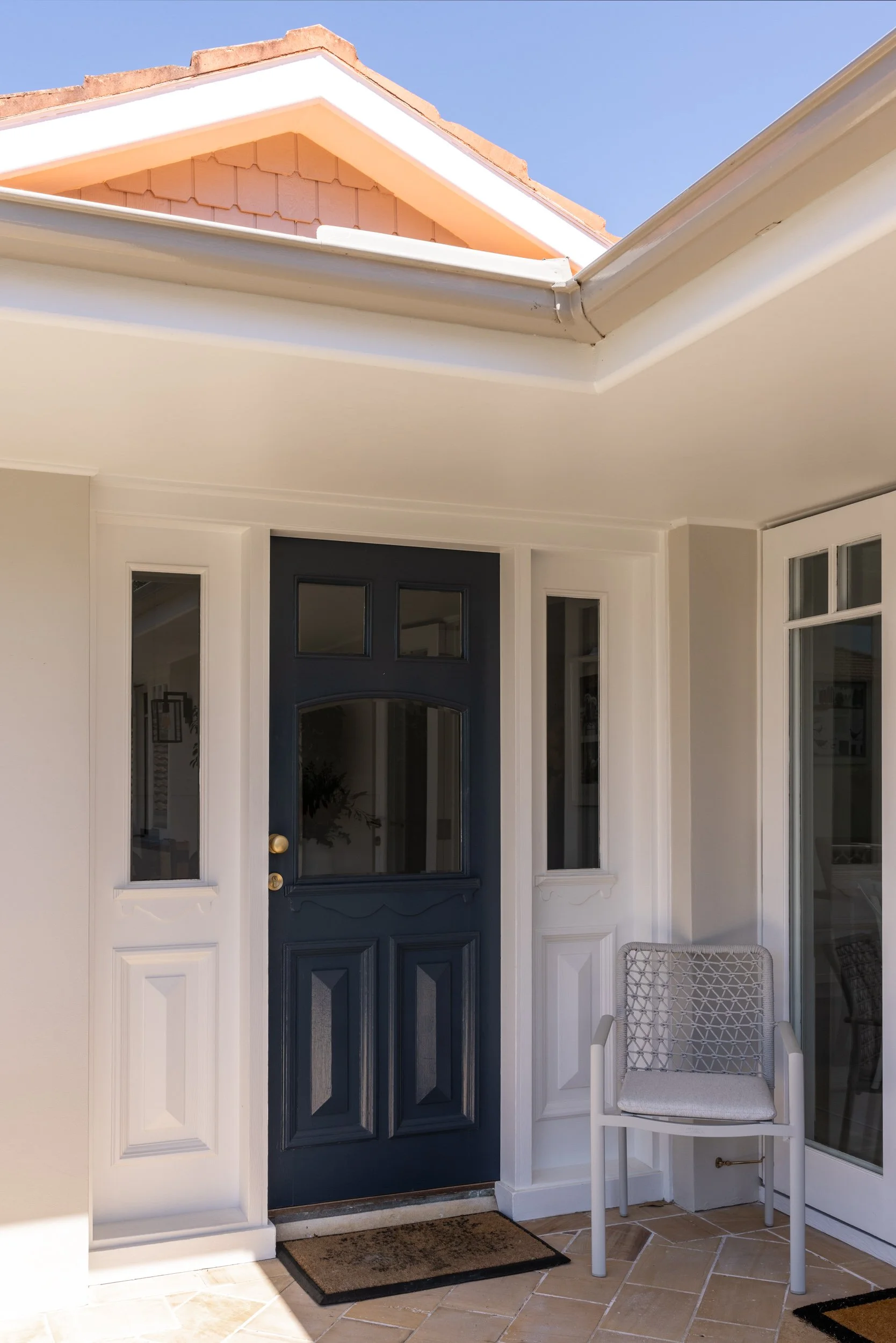 blue coastal front door