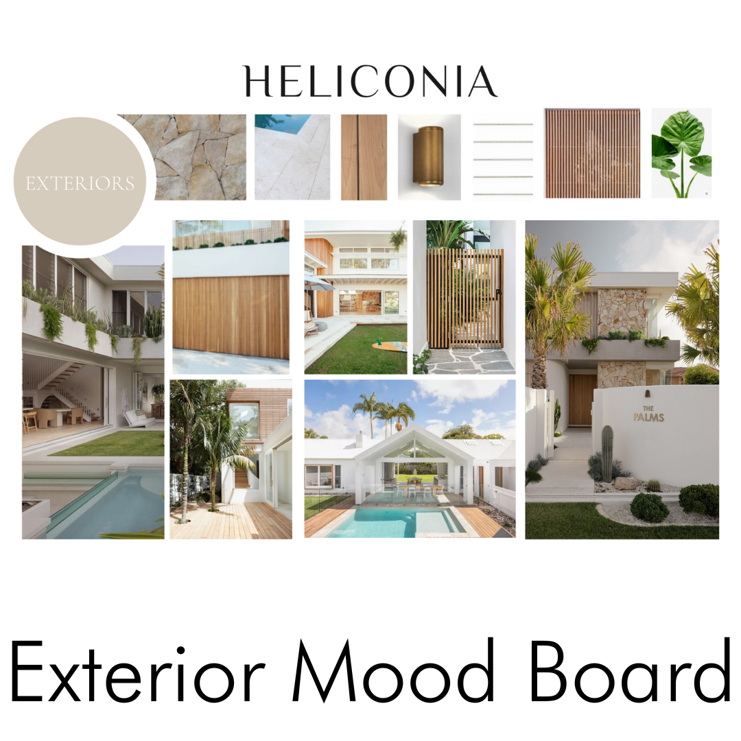 EXTERIOR Mood Board Development Service - $900 (ex gst)