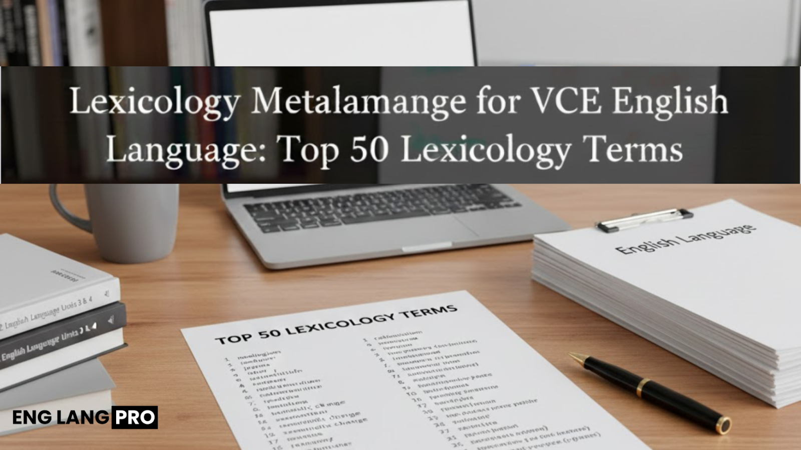 Lexicology Metalanguage for VCE English Language: Top 50 Lexicology Terms