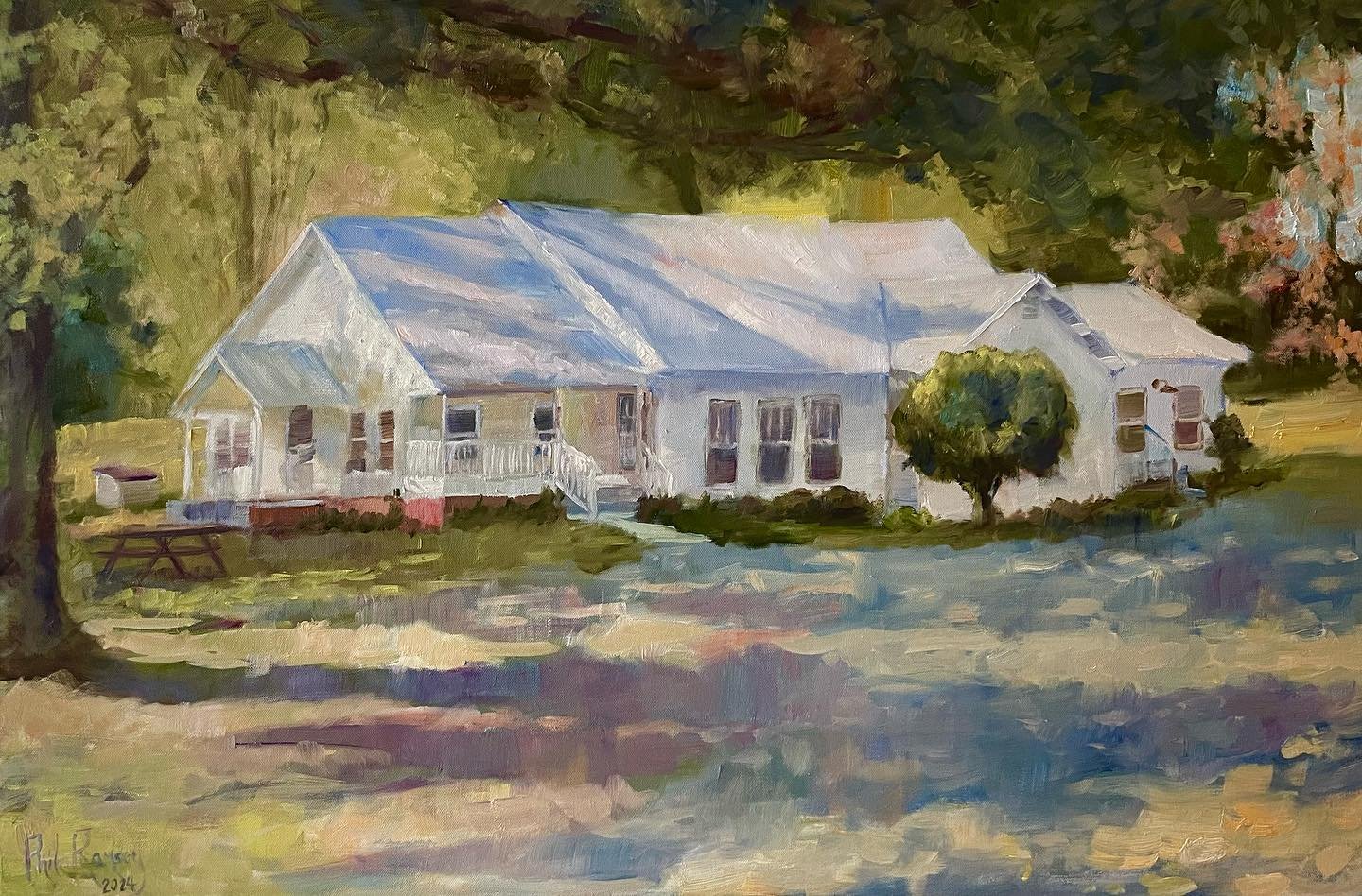 Oil painted House portrait  in SC  philipramseypaintings@gmail.com #houseportrait #oilpainting