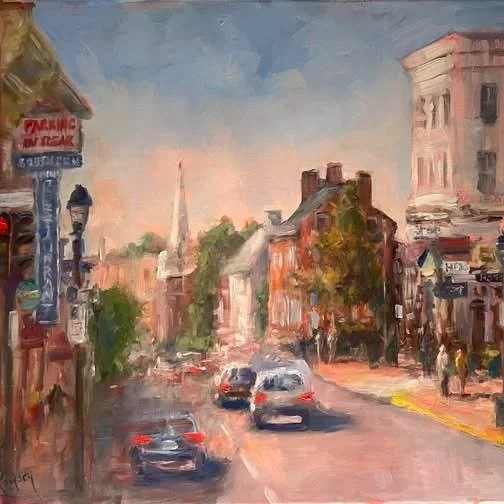Down on Main Street
oil on canvas
available August 1-31
@cabellgallery 
Lexington, VA