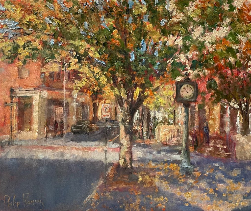 Sold! Thanks to Lindor Art Gallery in Roanoke Virginia #cityscape #oilpaintingartist #downtownroanoke #lindorarts
