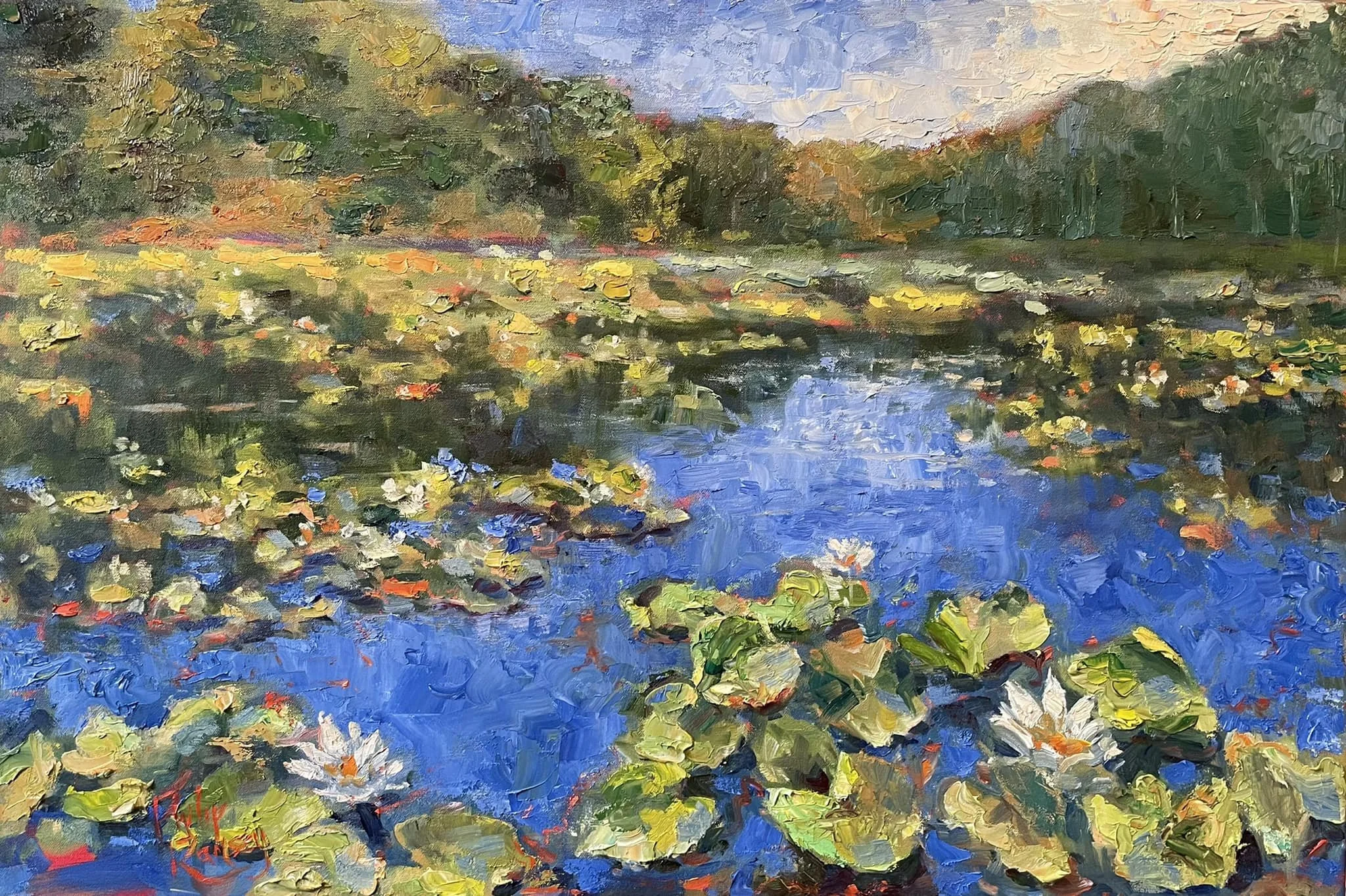 Water Lilies at Pandapas Pond, 20x30.jpg
