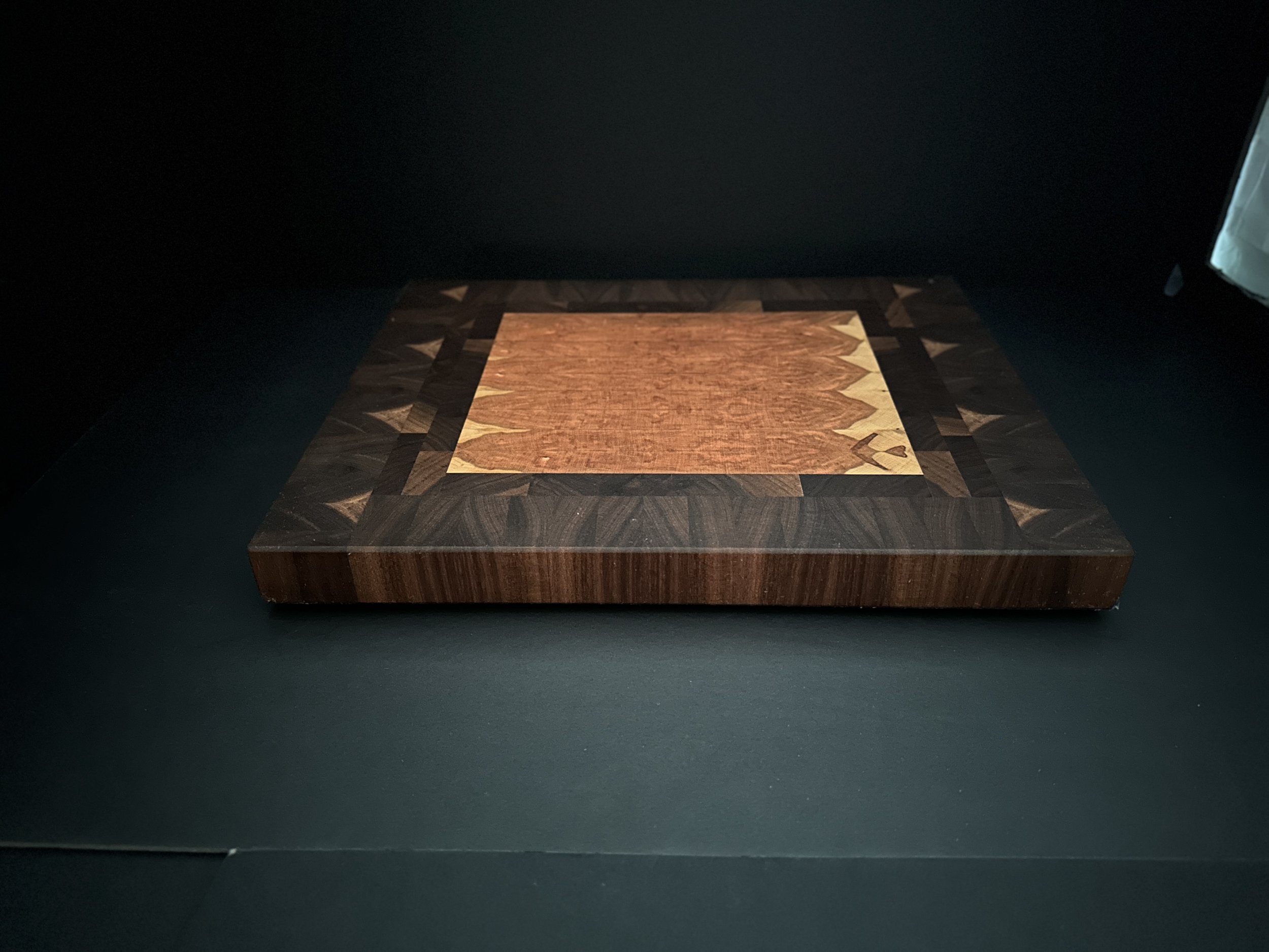 End Grain Cutting Board Big Heart