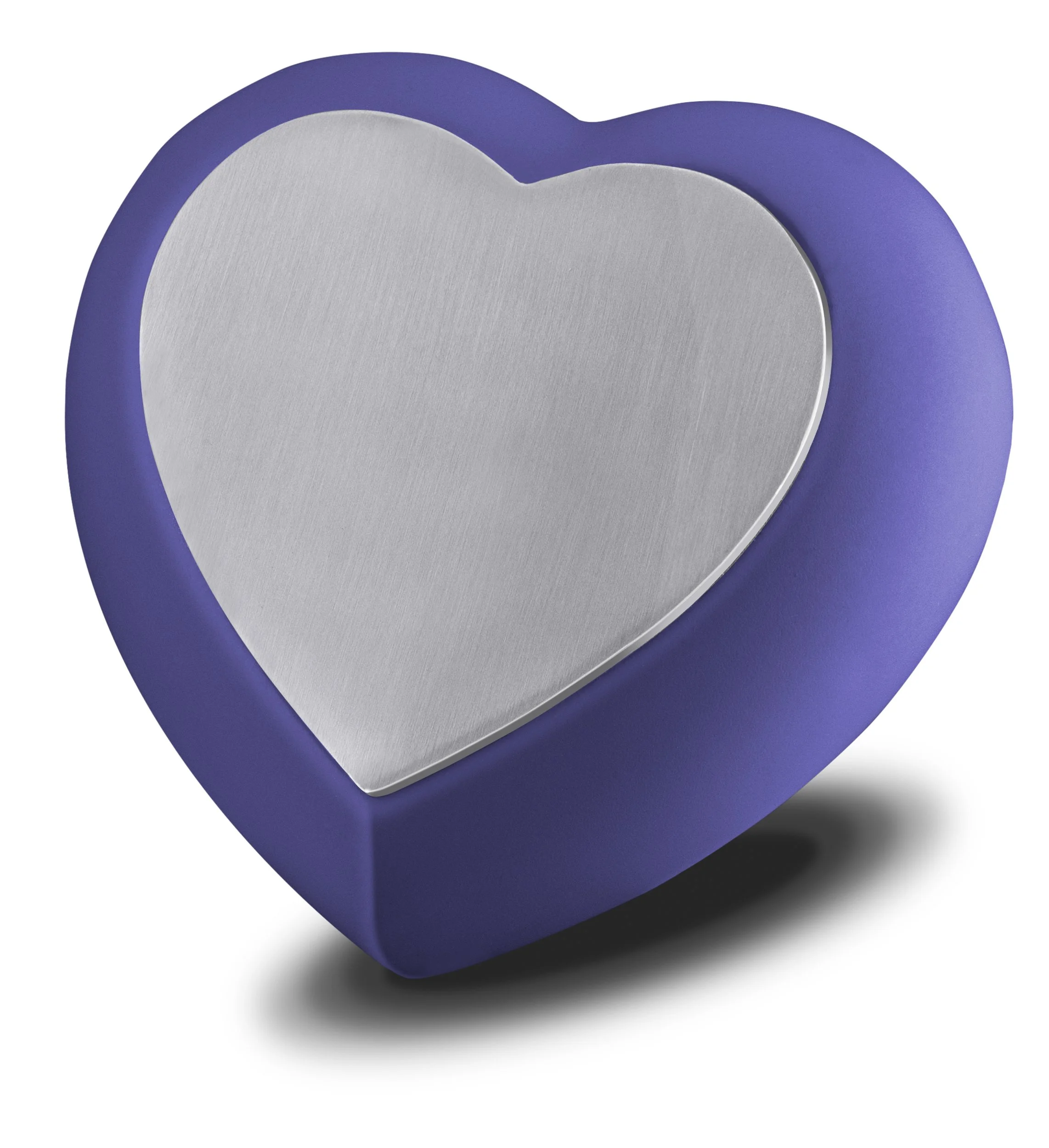 Purple & Pewter Heart