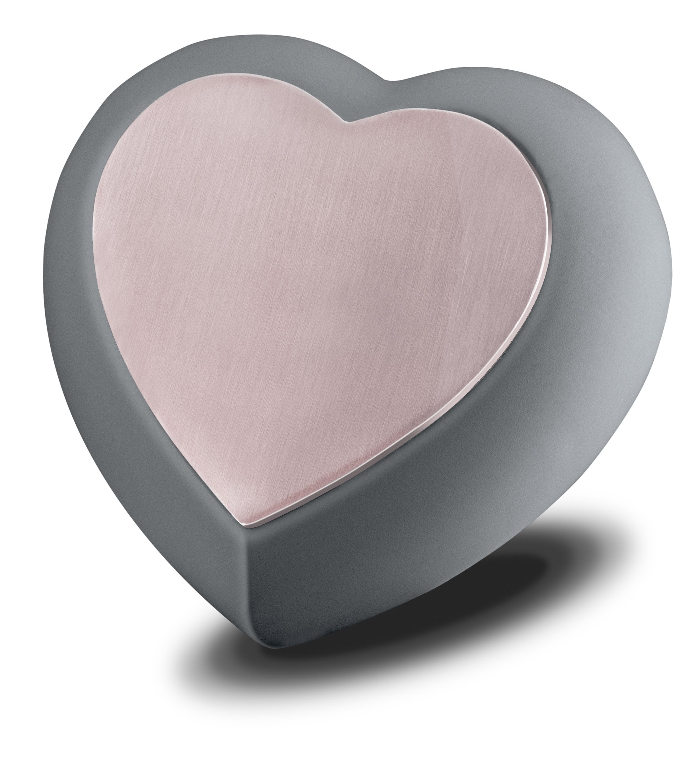 French Grey & Rose Gold Heart
