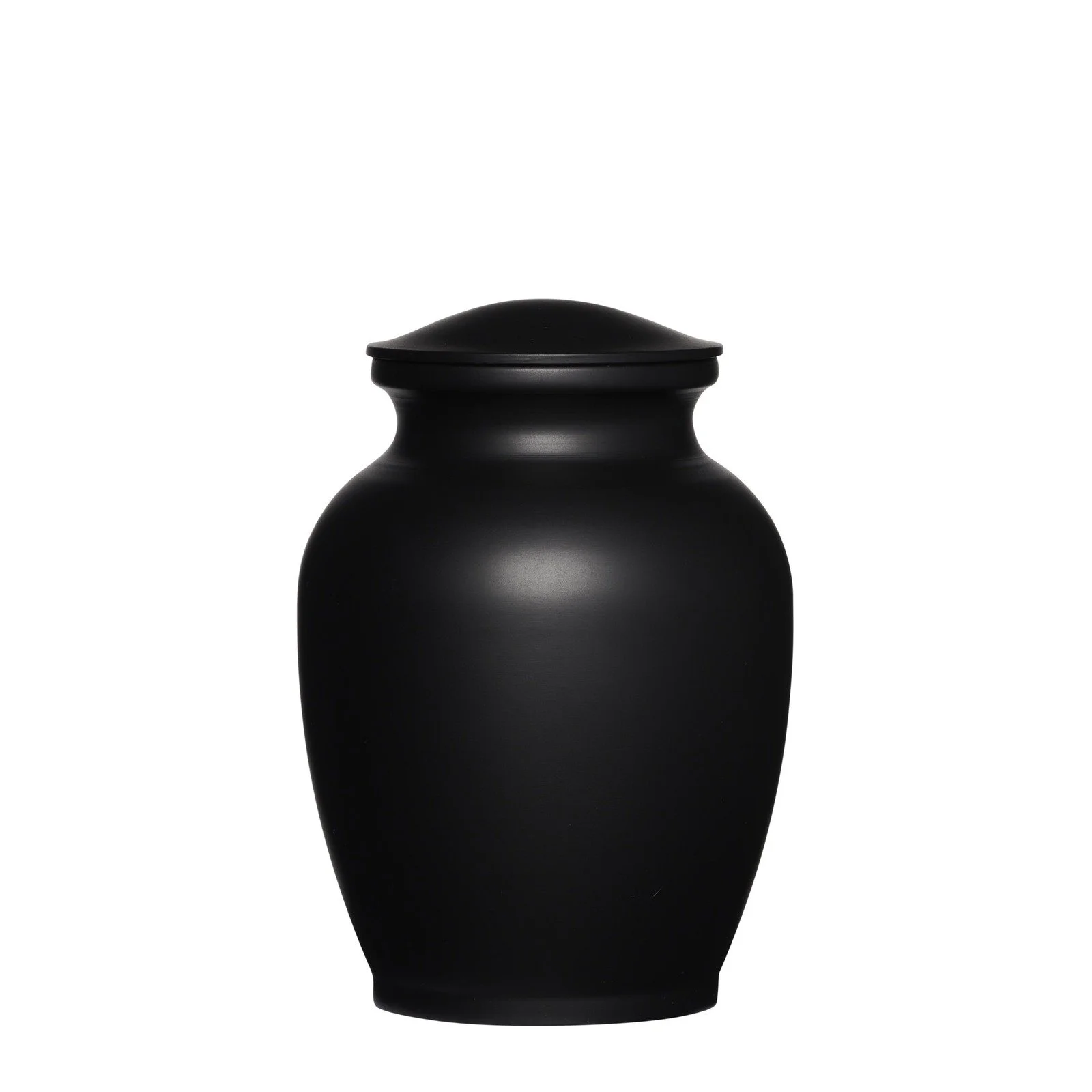 Matte Black Classic Alloy Urn