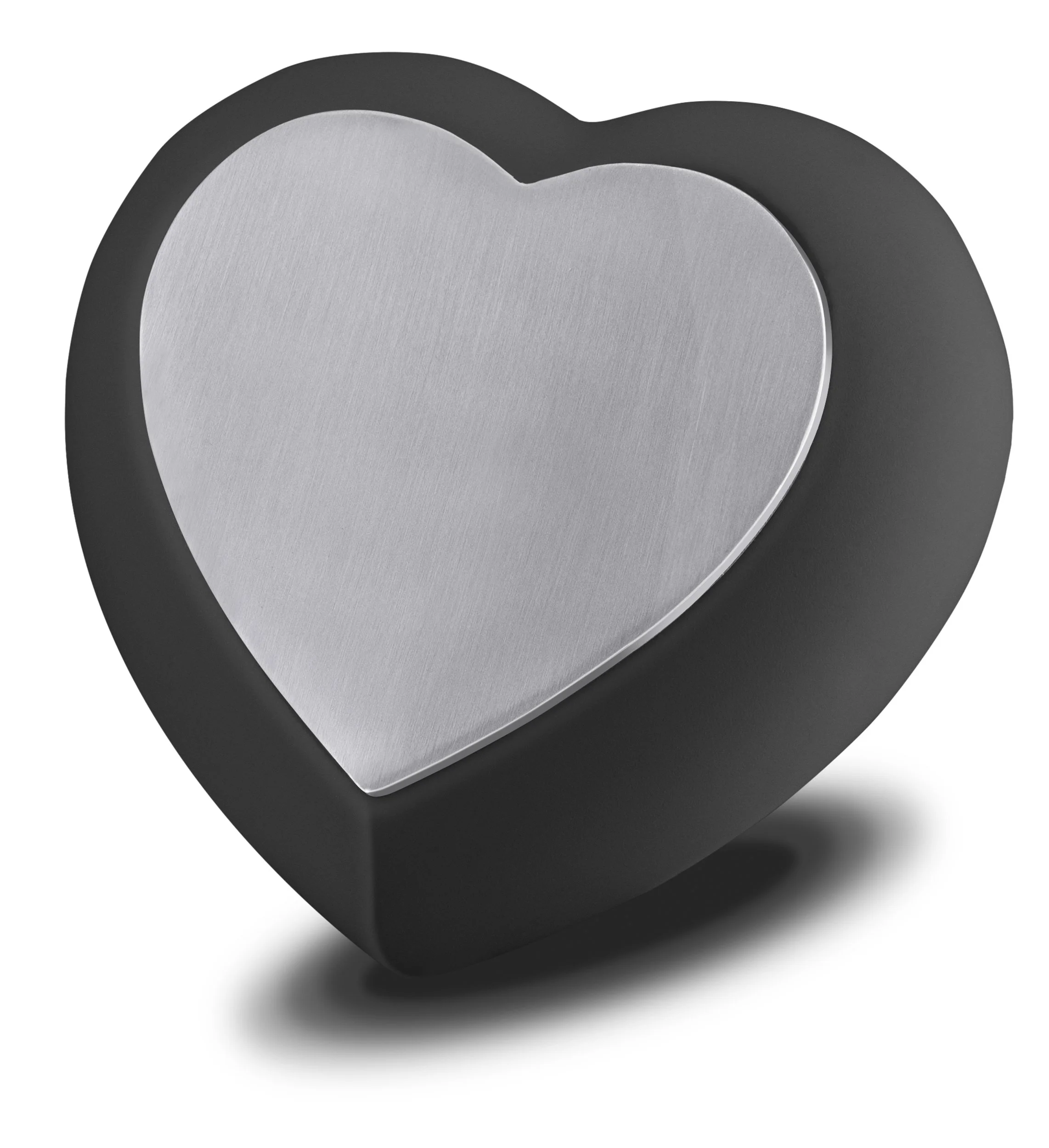 Black & Pewter Heart