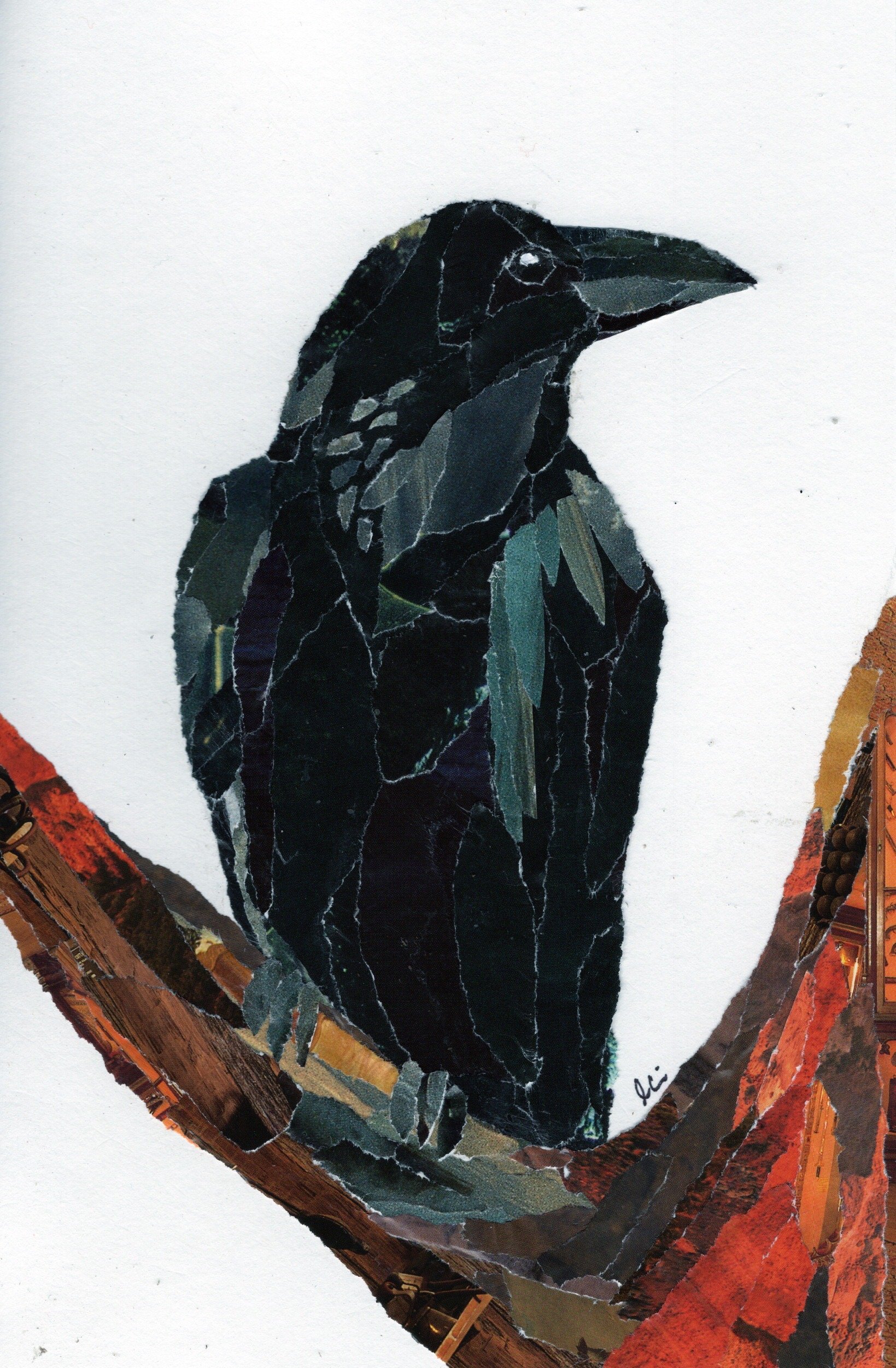 Raven Sitting in a Tree