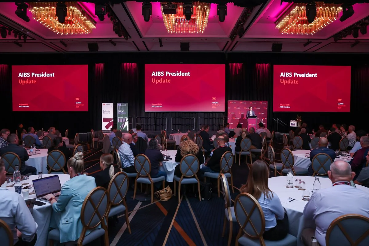 Plenary session at the AIBS QLD/NT Conference 2026 captured by Photographer at Large at Sofitel Brisbane Central