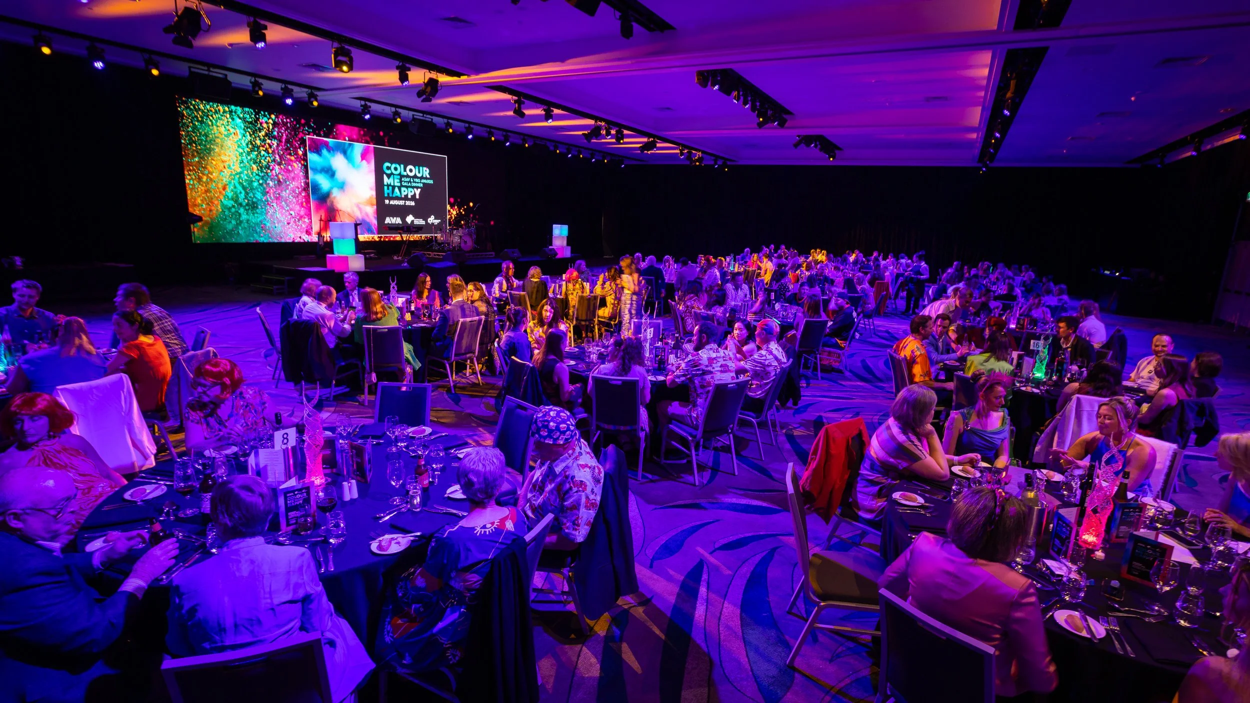 Delegates attending the Awards Gala Dinner during the 51st ASAV Conference & VBG 2026 at Novotel Sunshine Coast Convention Centre