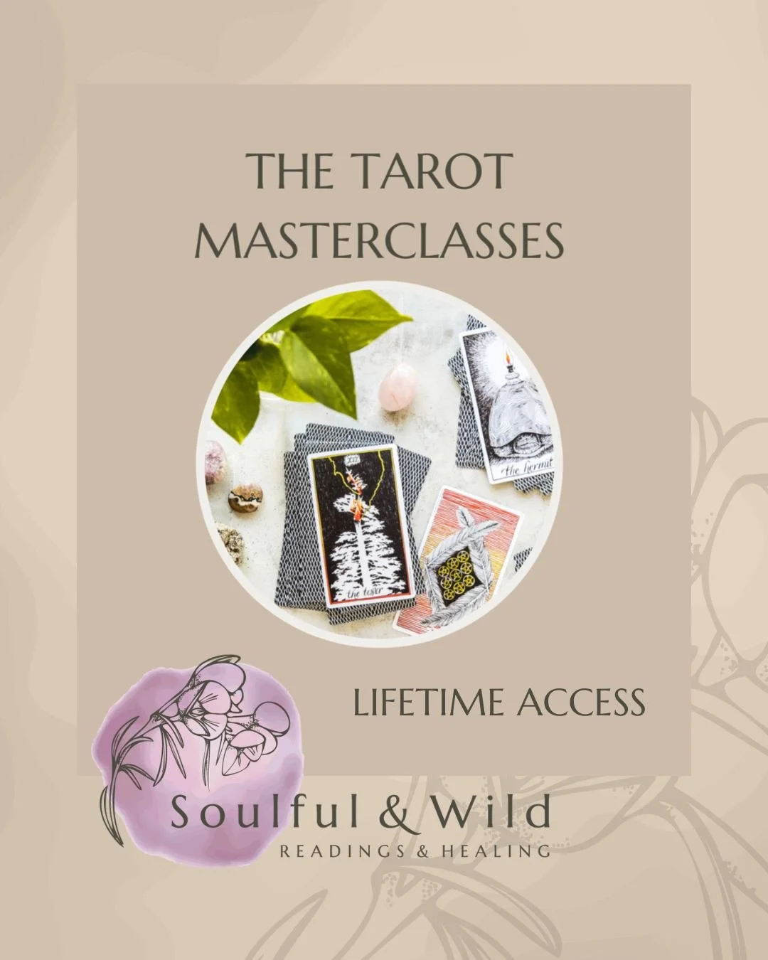 In this special course offering you have lifetime access to a range of special Tarot master classes. Some of the sessions are in excess of an hour, and others are shorter. These master classes provide you with an opportunity to delve much deeper into