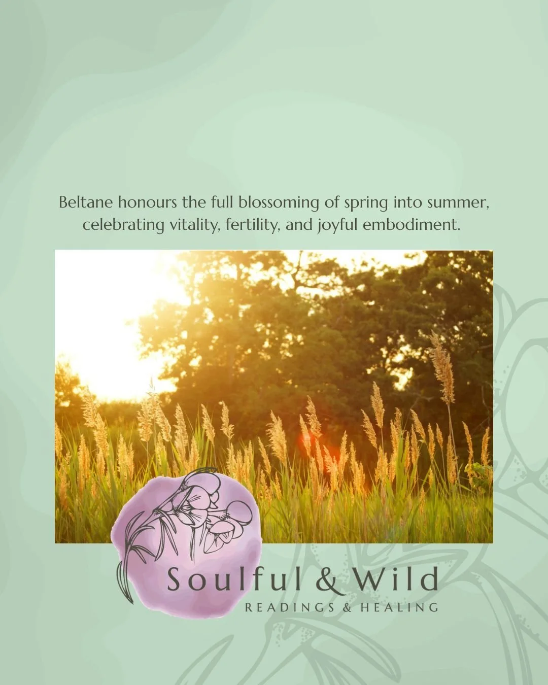 Dont come because you want to tick something off your list, or because it&rsquo;s productive, or someone needed you to, come just for the joy of it.

That&rsquo;s the whole point of Beltane. It&rsquo;s the season of life force, pleasure and play, whe