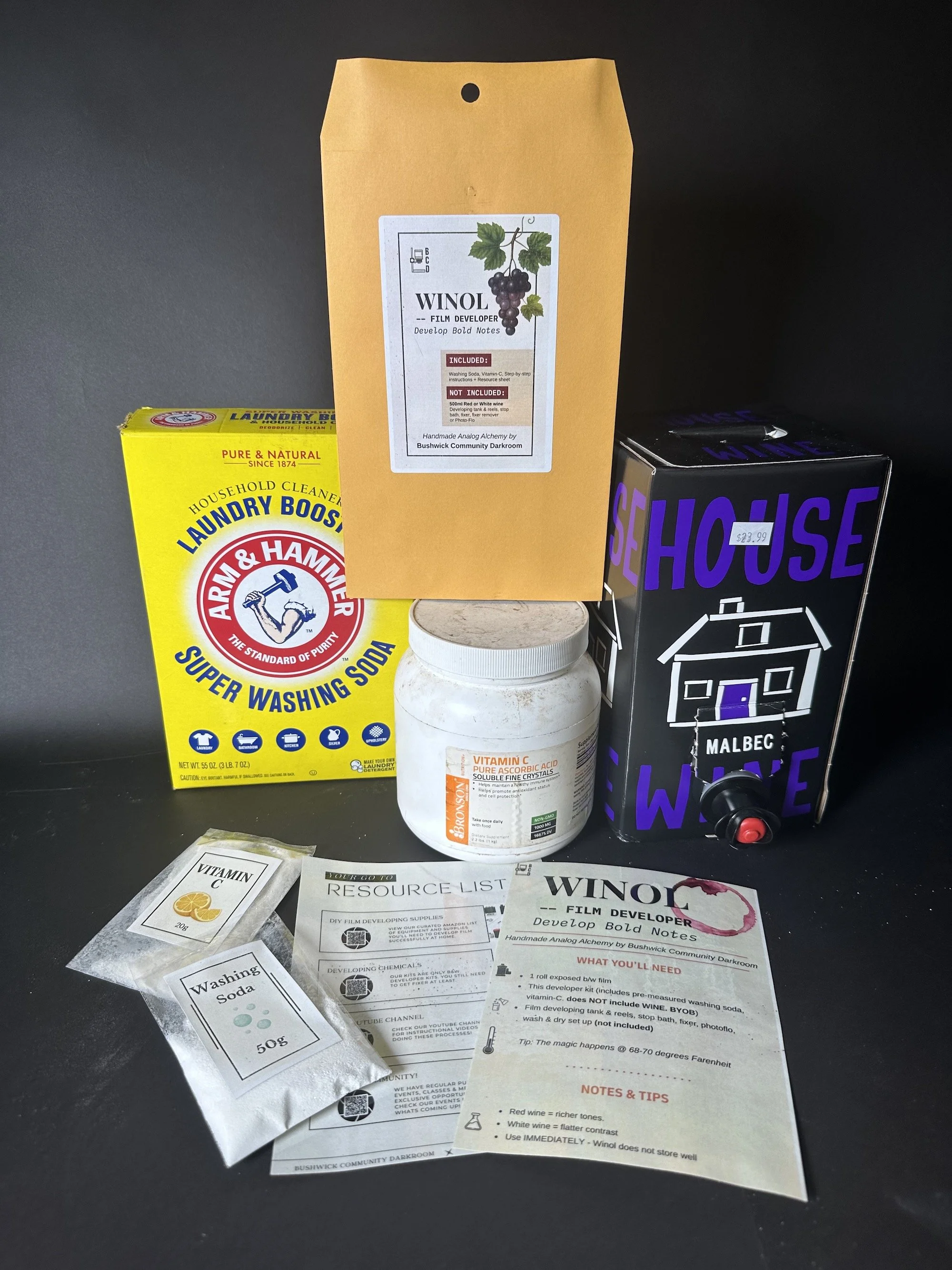 Winol: Developing film with red wine