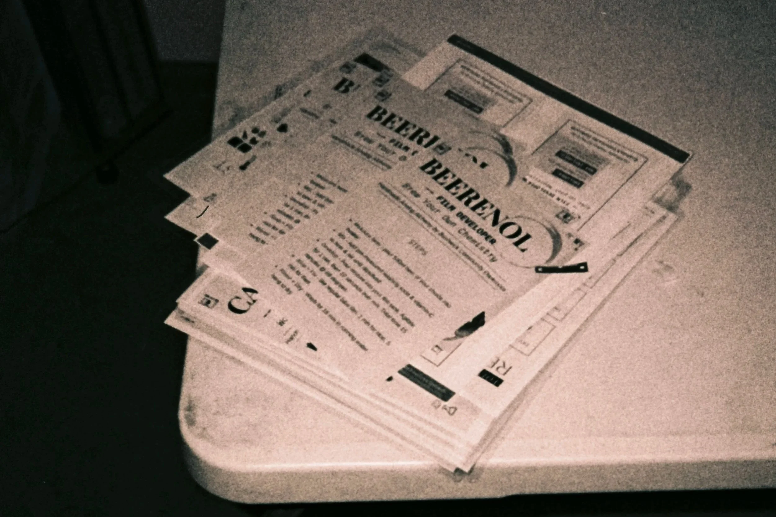 Beerenol! Developing film with beer