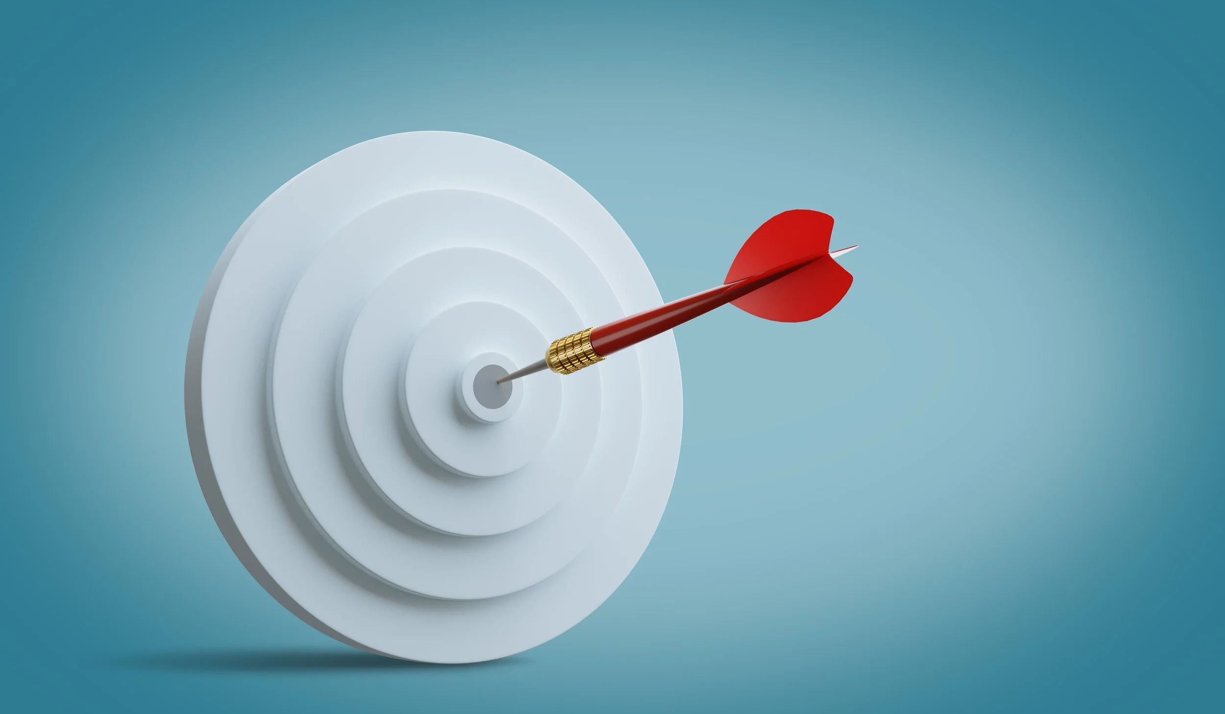 white target blue background retained recruitment accounting services sydney