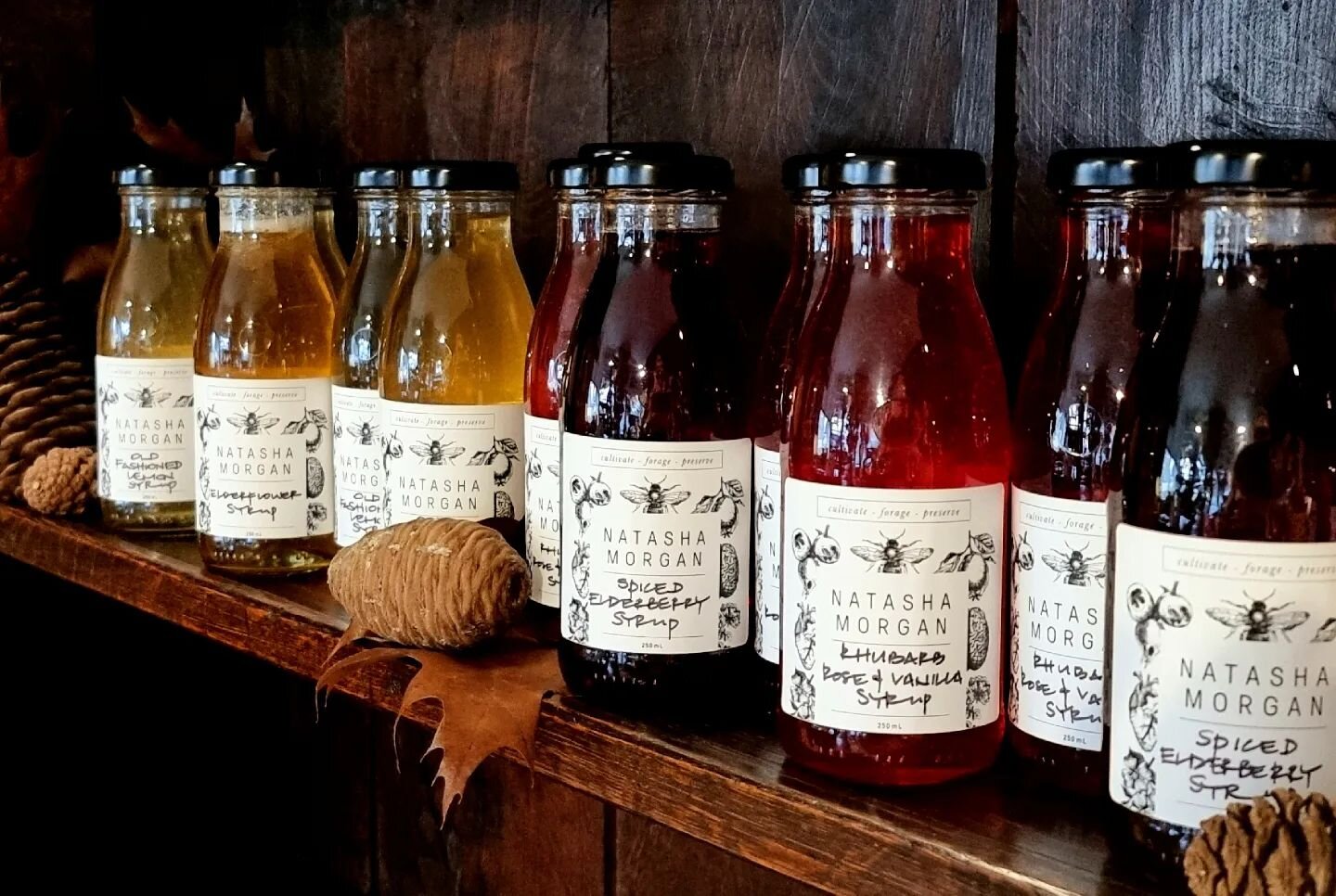 O A K  L A N E &amp; Co. is very proud and pleased to now be stocking the wonderful artisan syrups made by @natasha_morgan_ .
Produced using seasonal locally grown and organic produce in small batches, they are delicious any time of day over porridge