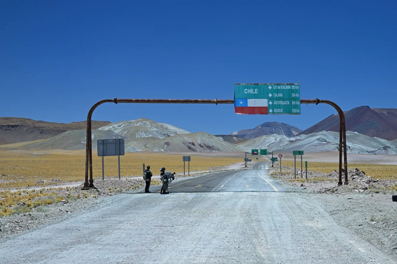  can you see where the border is? Looking back to Chile.