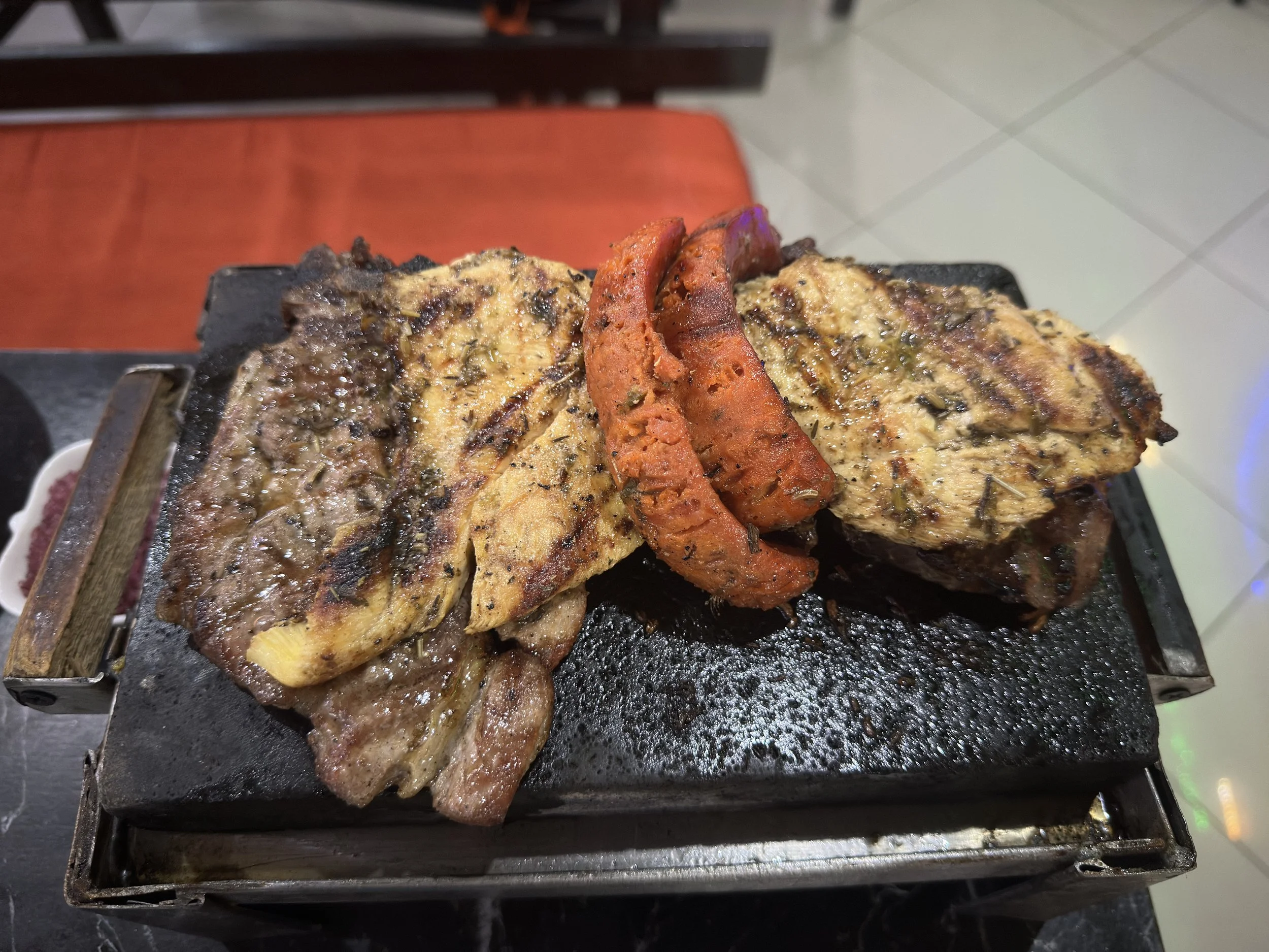 my dinner tonight, not vegan friendly