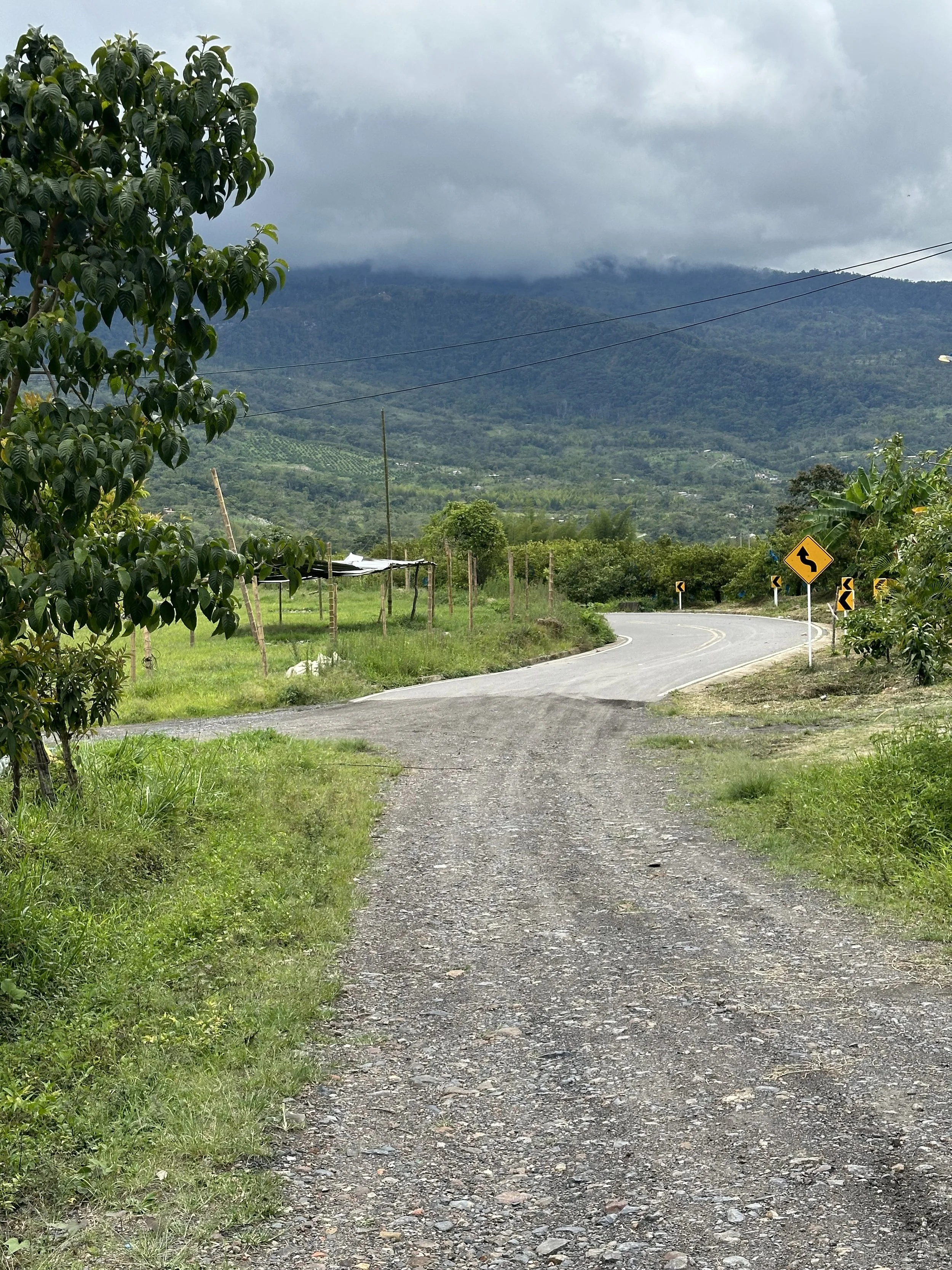 a perfect road all of the sudden ends and turns into a dirt