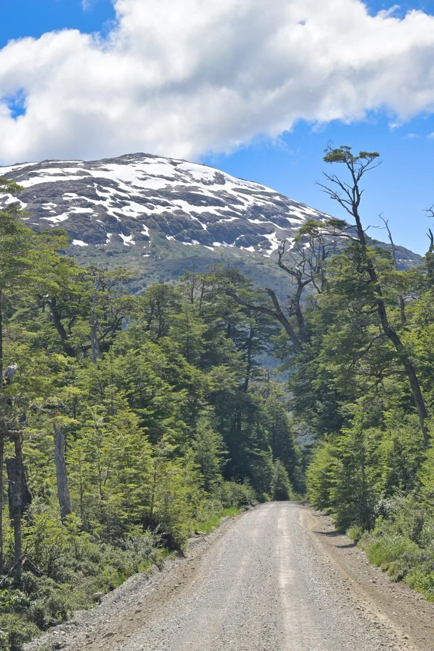  typical scene from the road in Patagonia