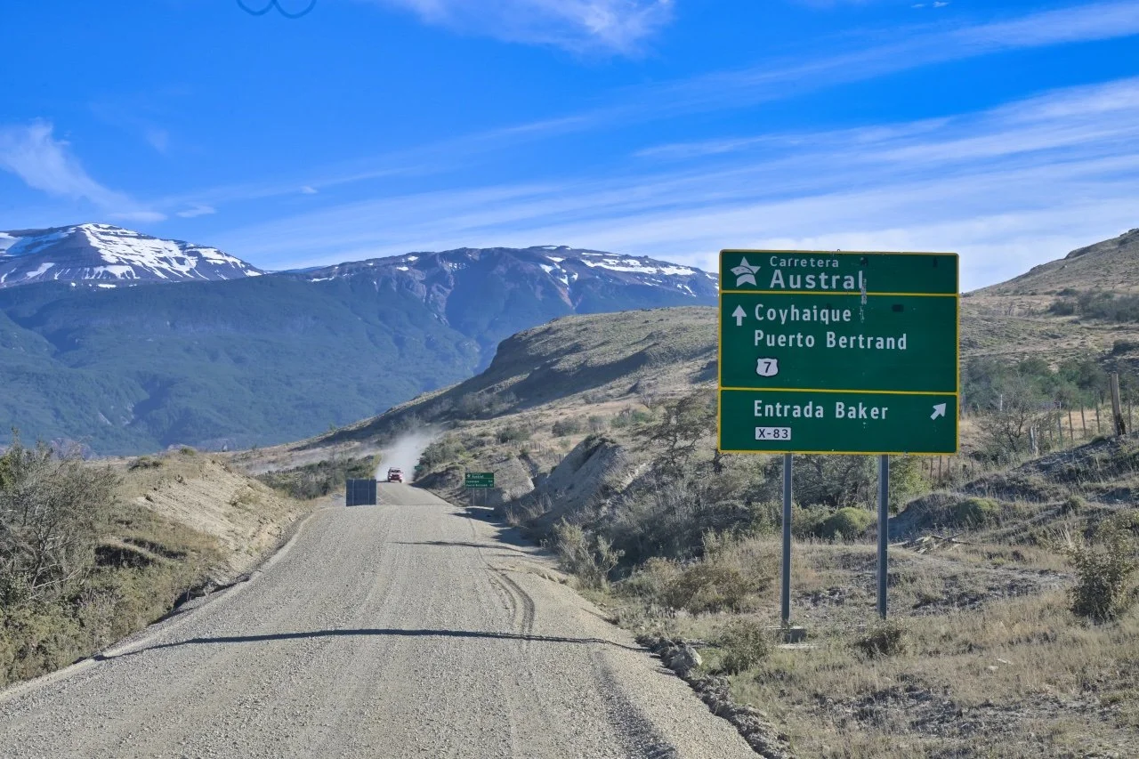  turning off for the road towards Argentina