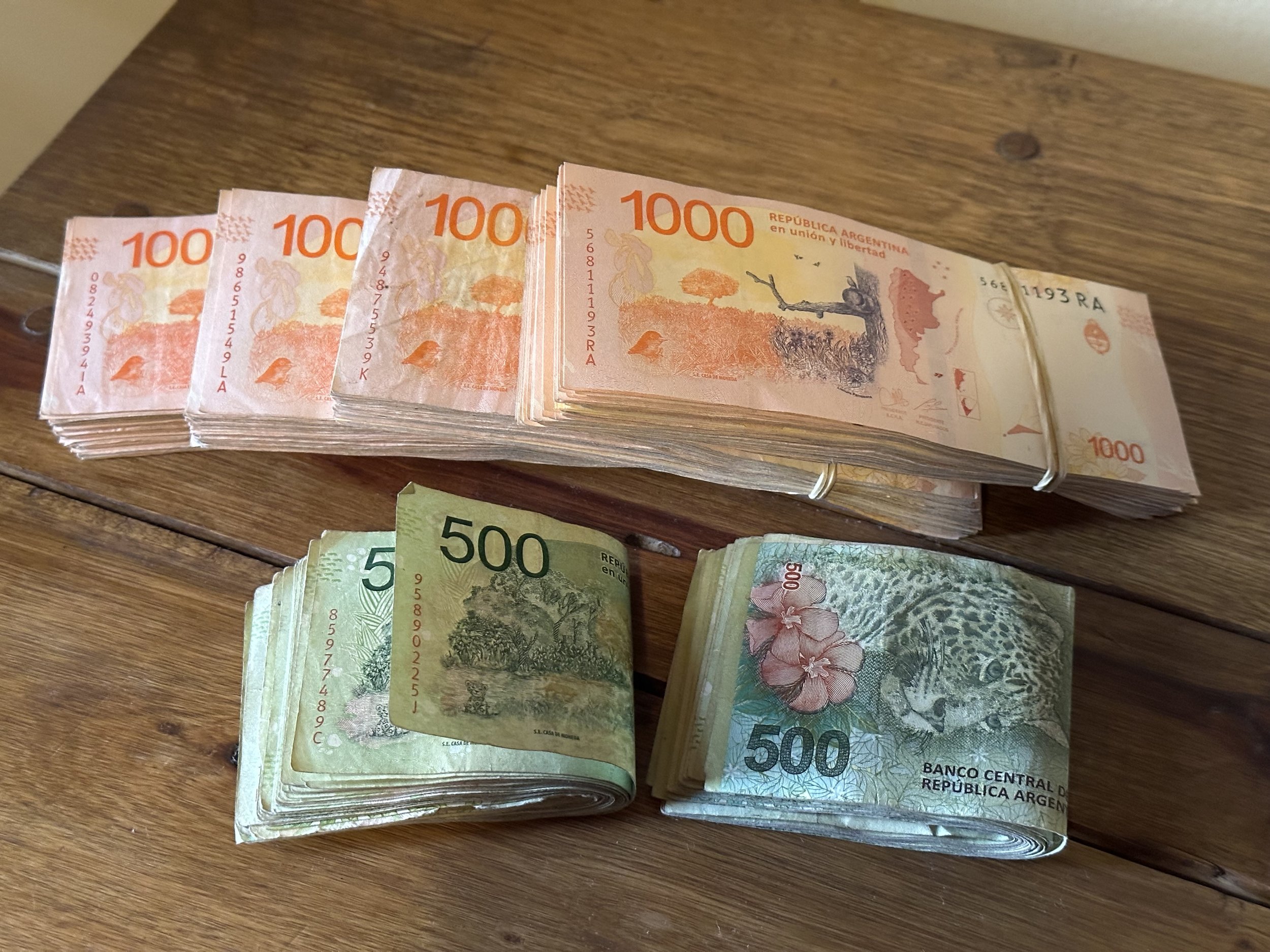 changing money at the street rate = 3-4x more then official rate