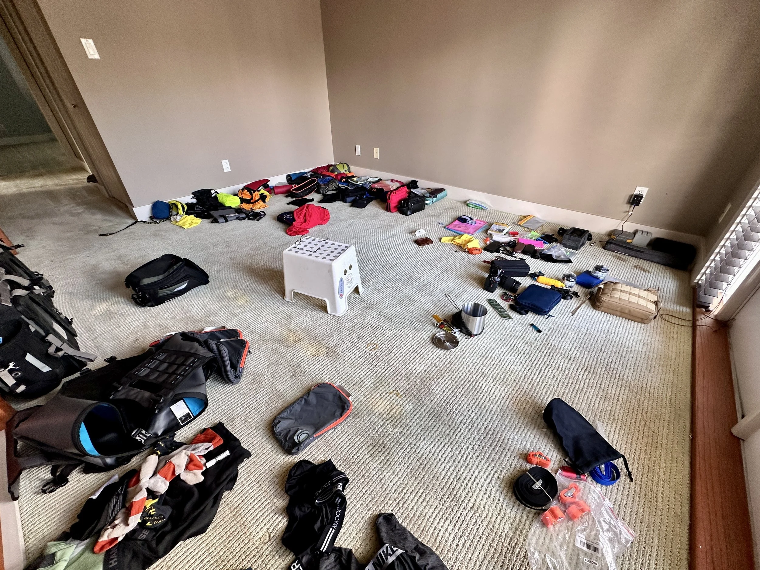 now I have to pack all this stuff and fit it somehow on my bike