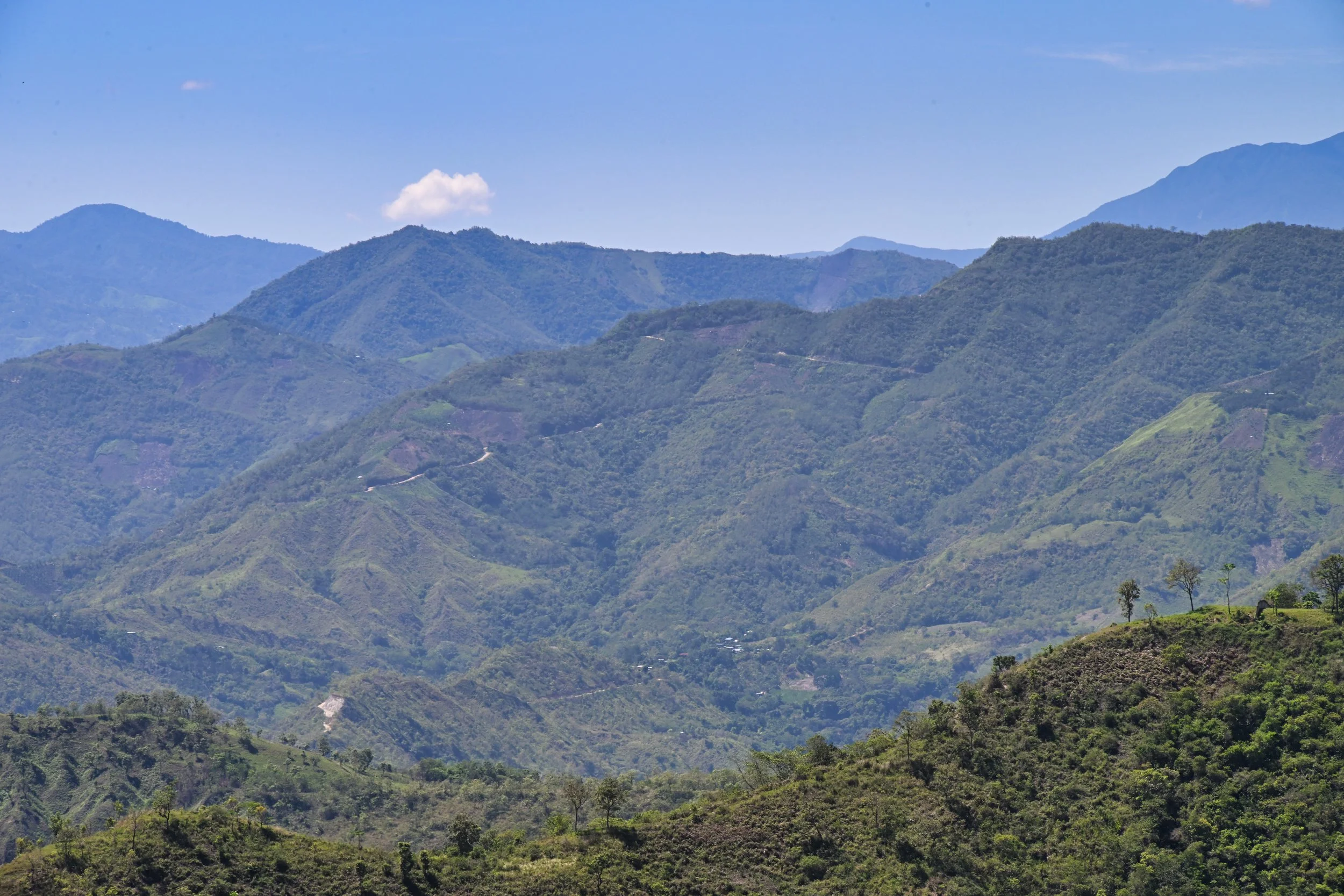 road towards the sky