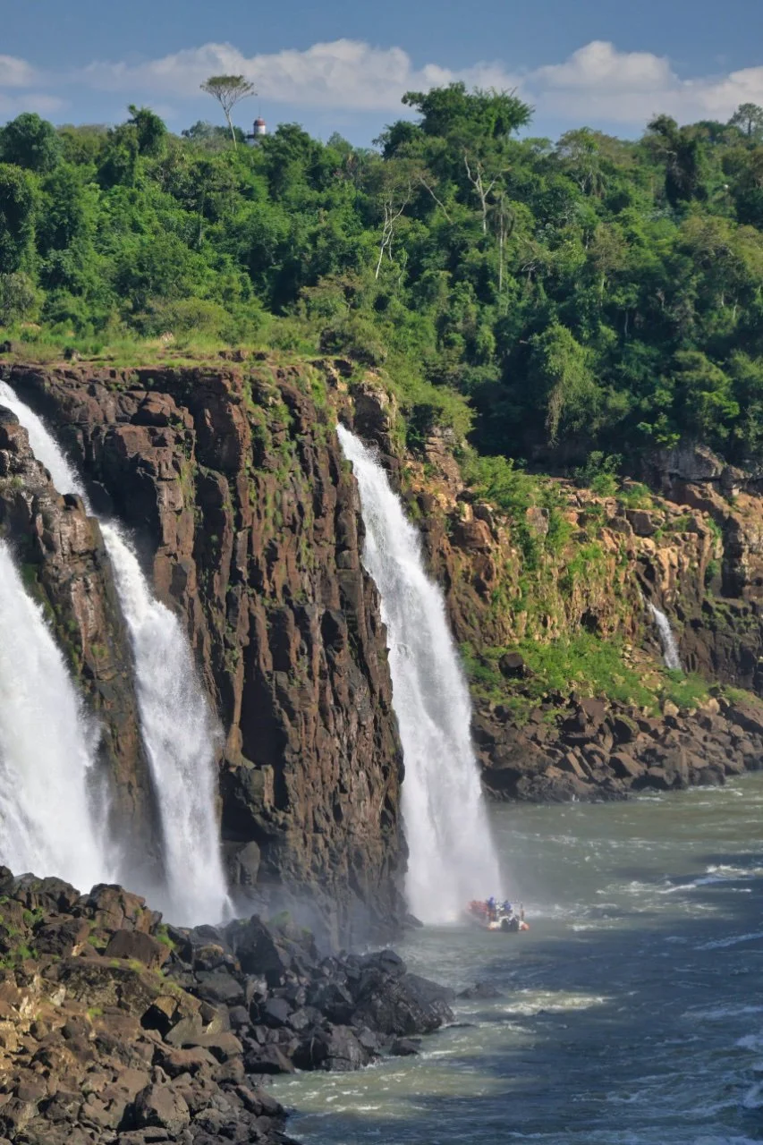 Boatload of tourist getting wet. And paying for it.