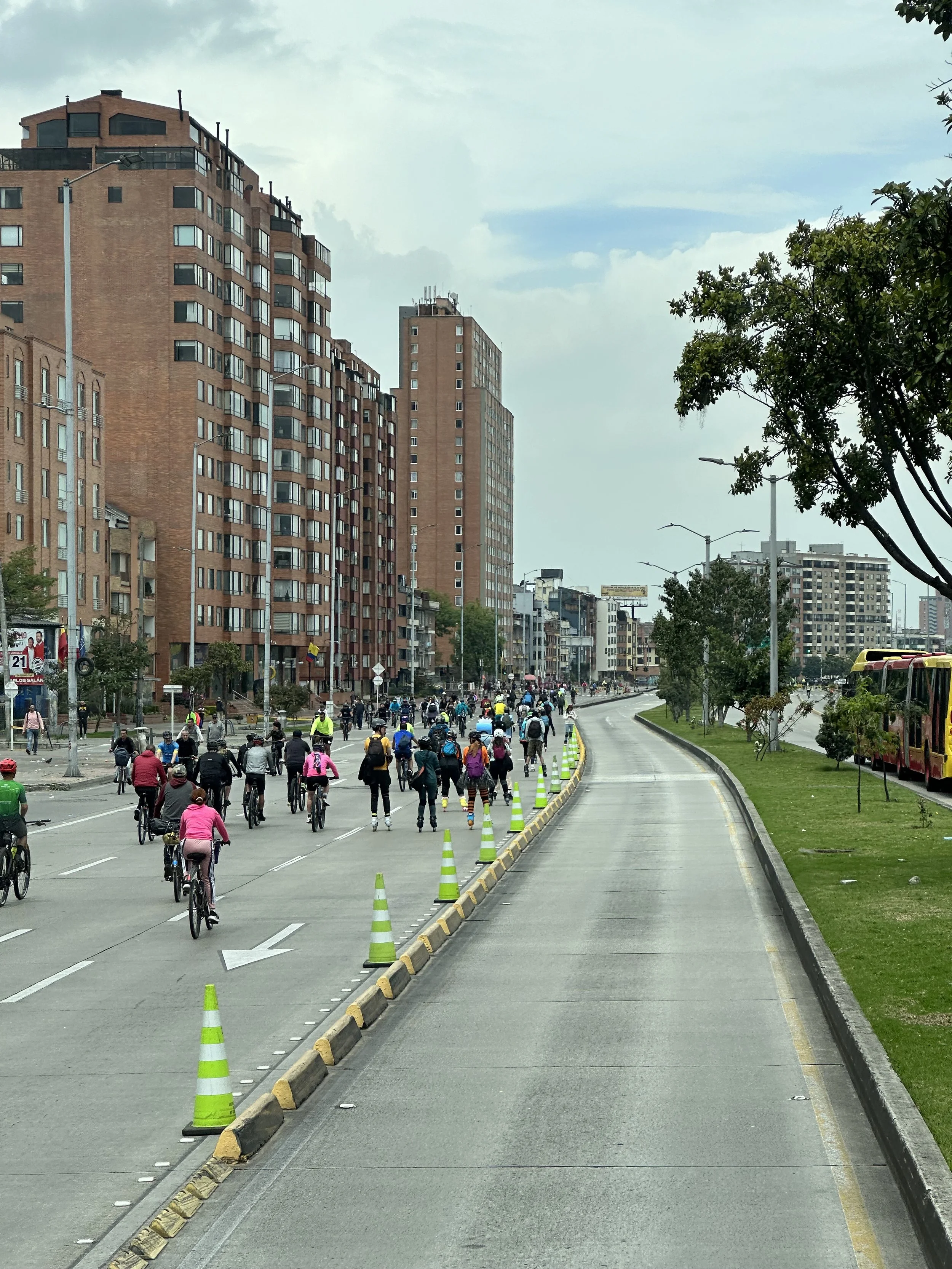 every Sunday they close half of the streets for biking, rollerblading and running 👍
