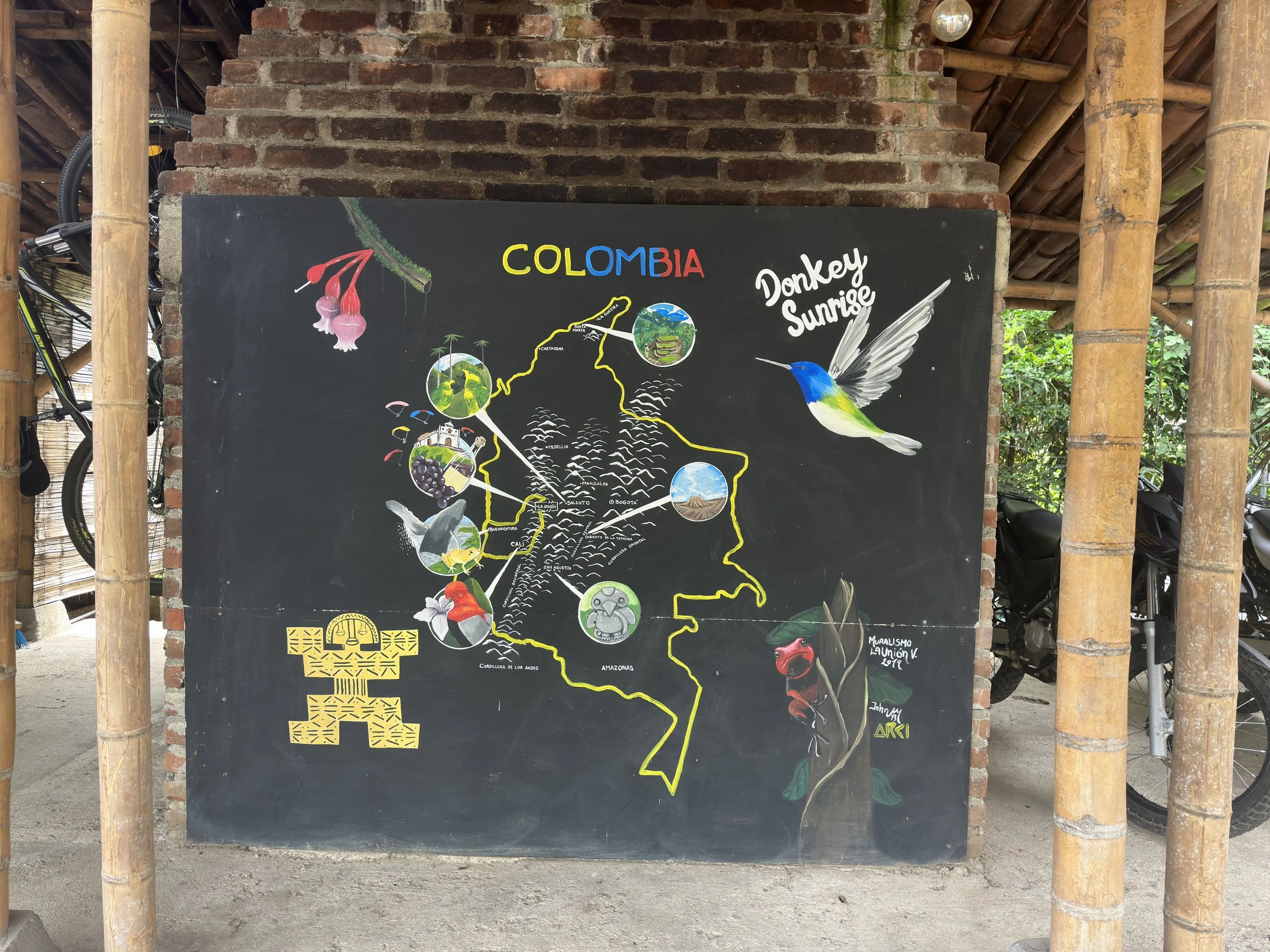 riding map of Colombia