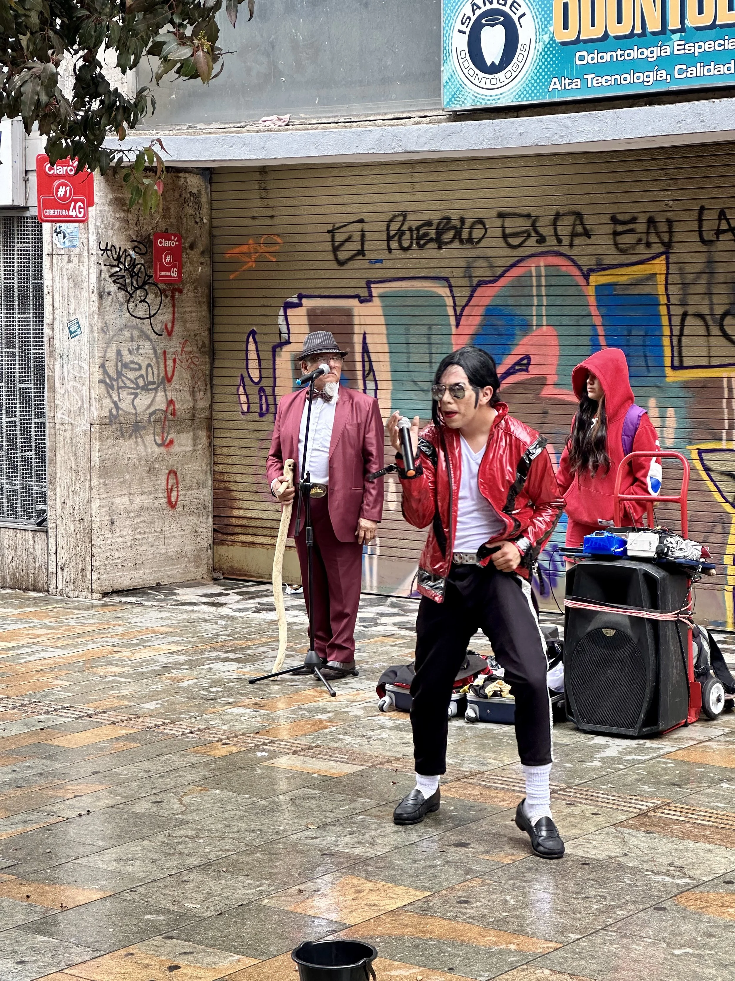 Michael Jackson is performing here