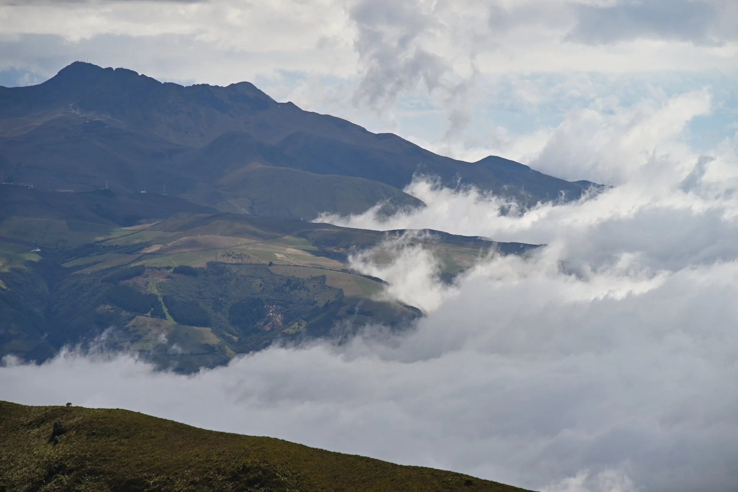 clouds creeping in from the west