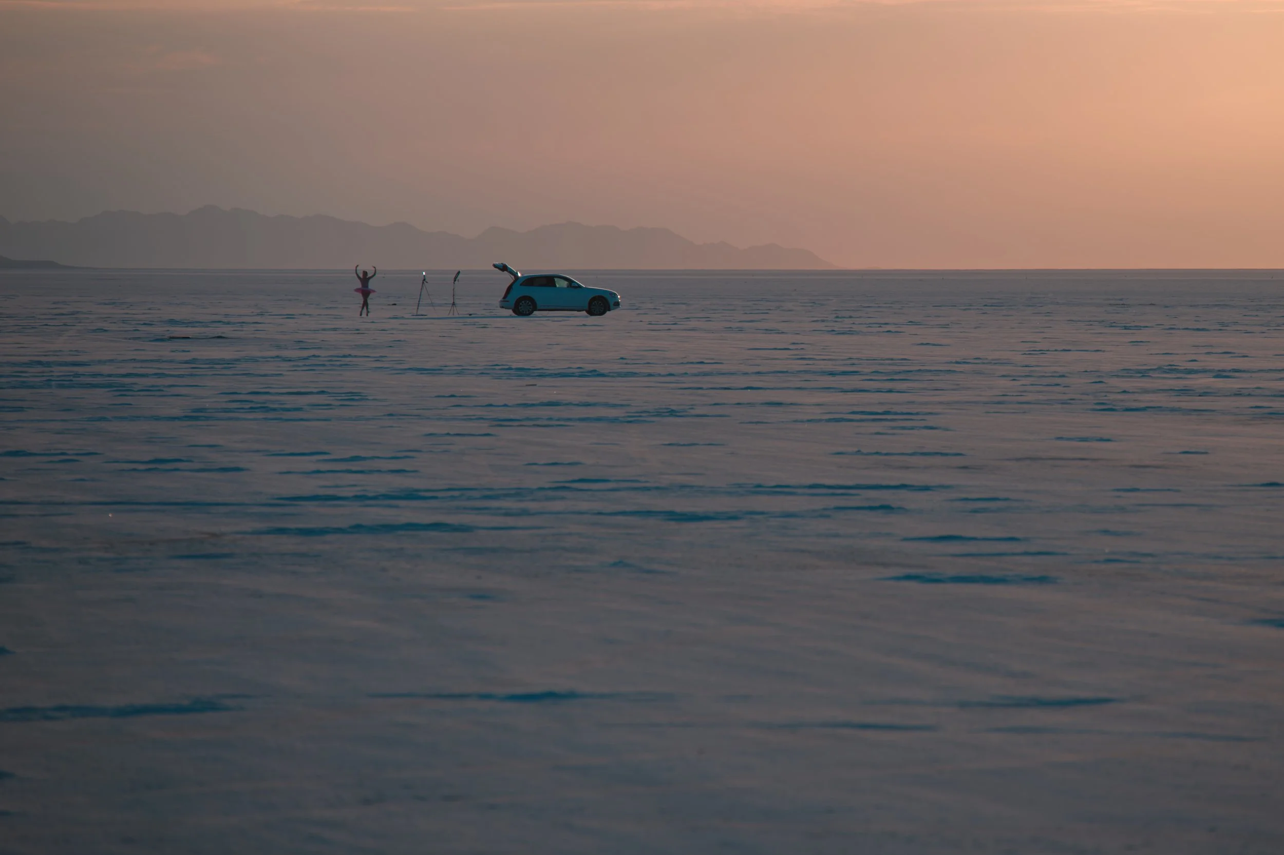 ballerina making tik-tok video