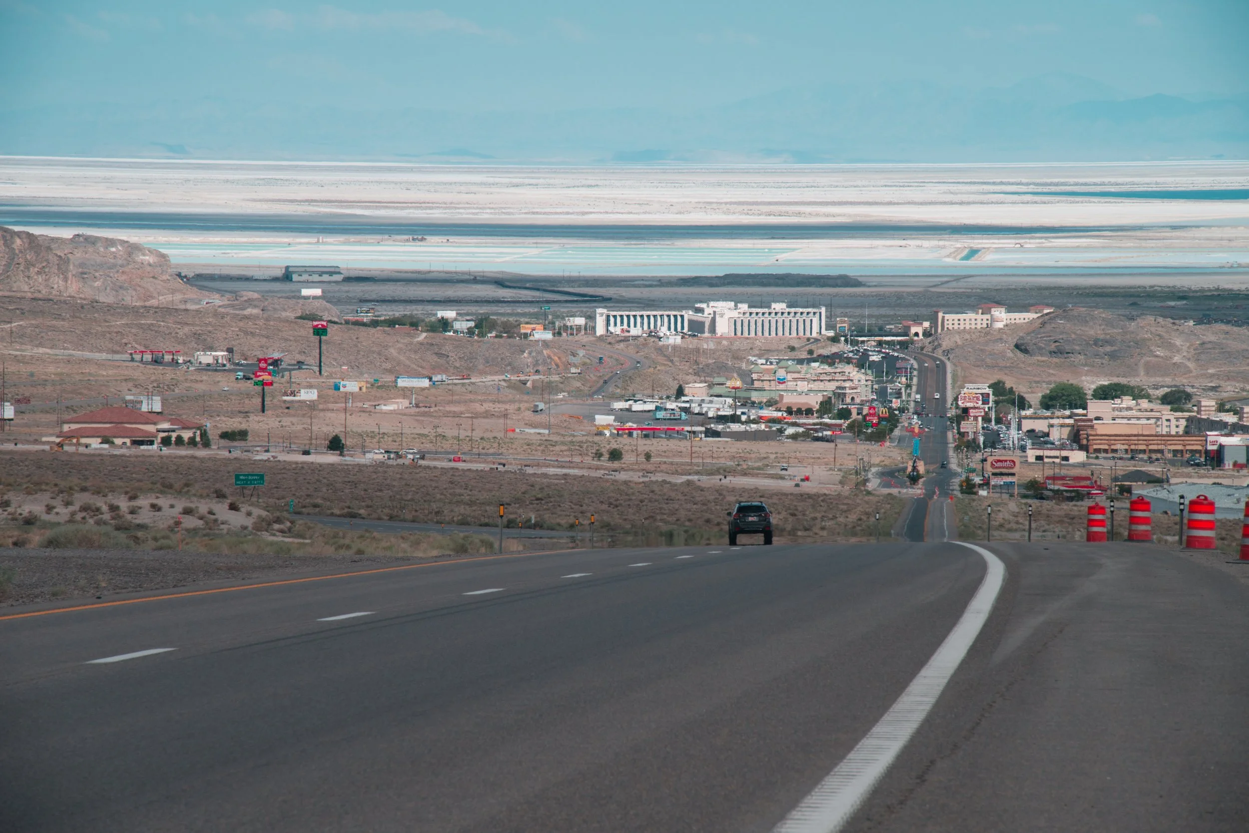 Wendover and the Salt Flats behind