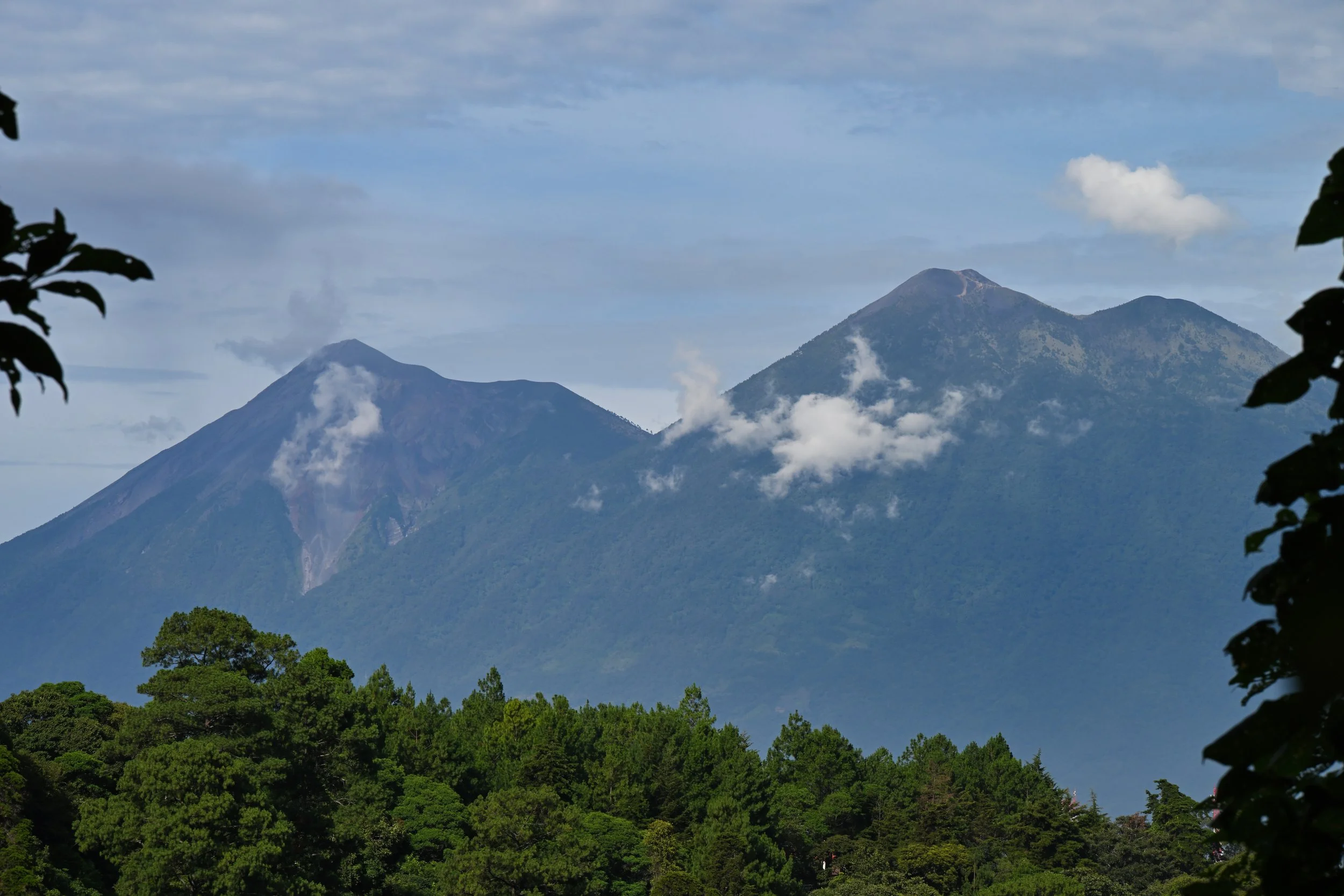 active volcano La Fuego and Acatenango