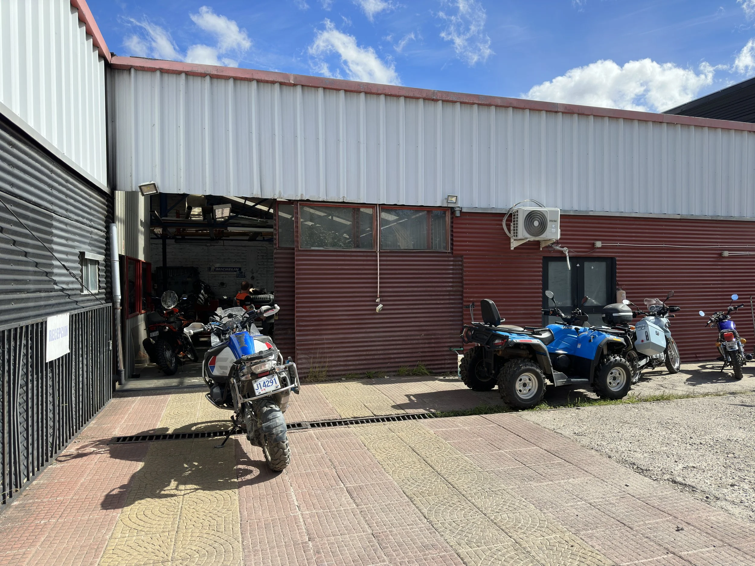  in the shop waiting for inspection