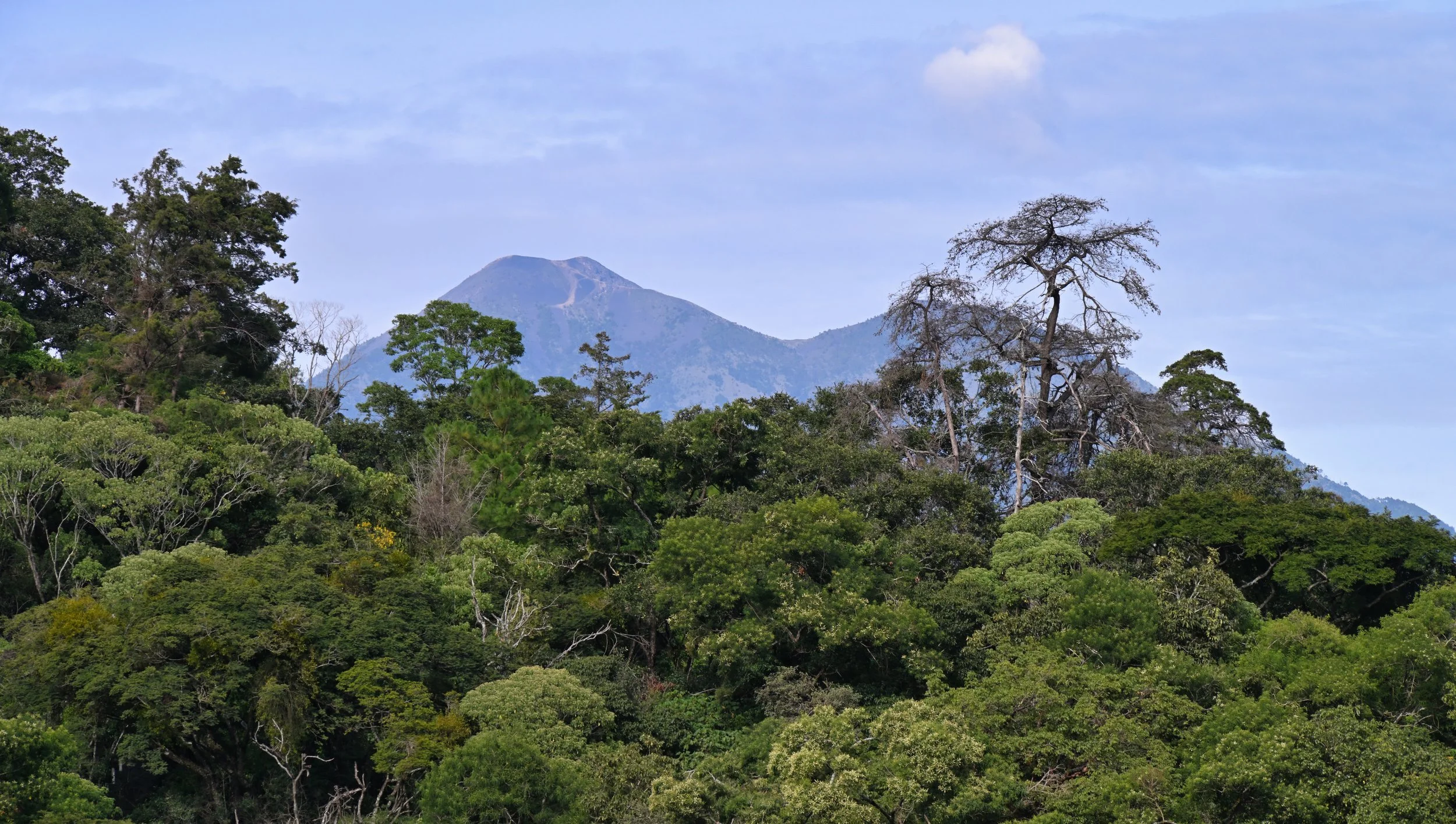 nearby volcano Acatenango
