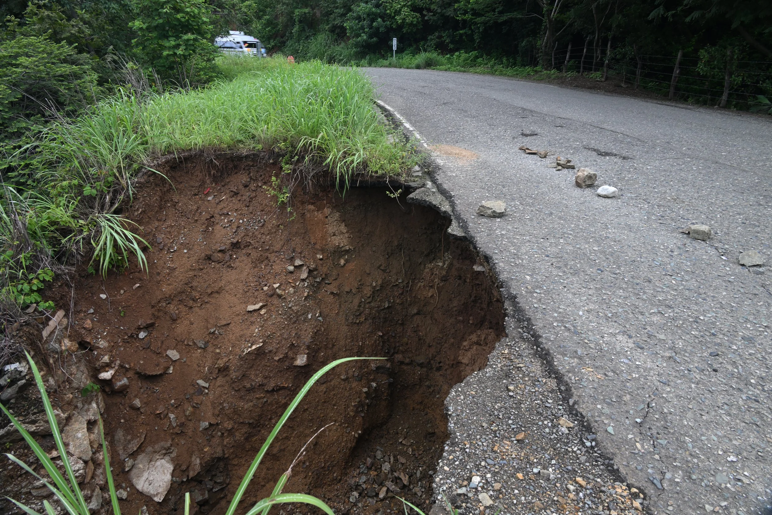 of a hole that can swallow a truck